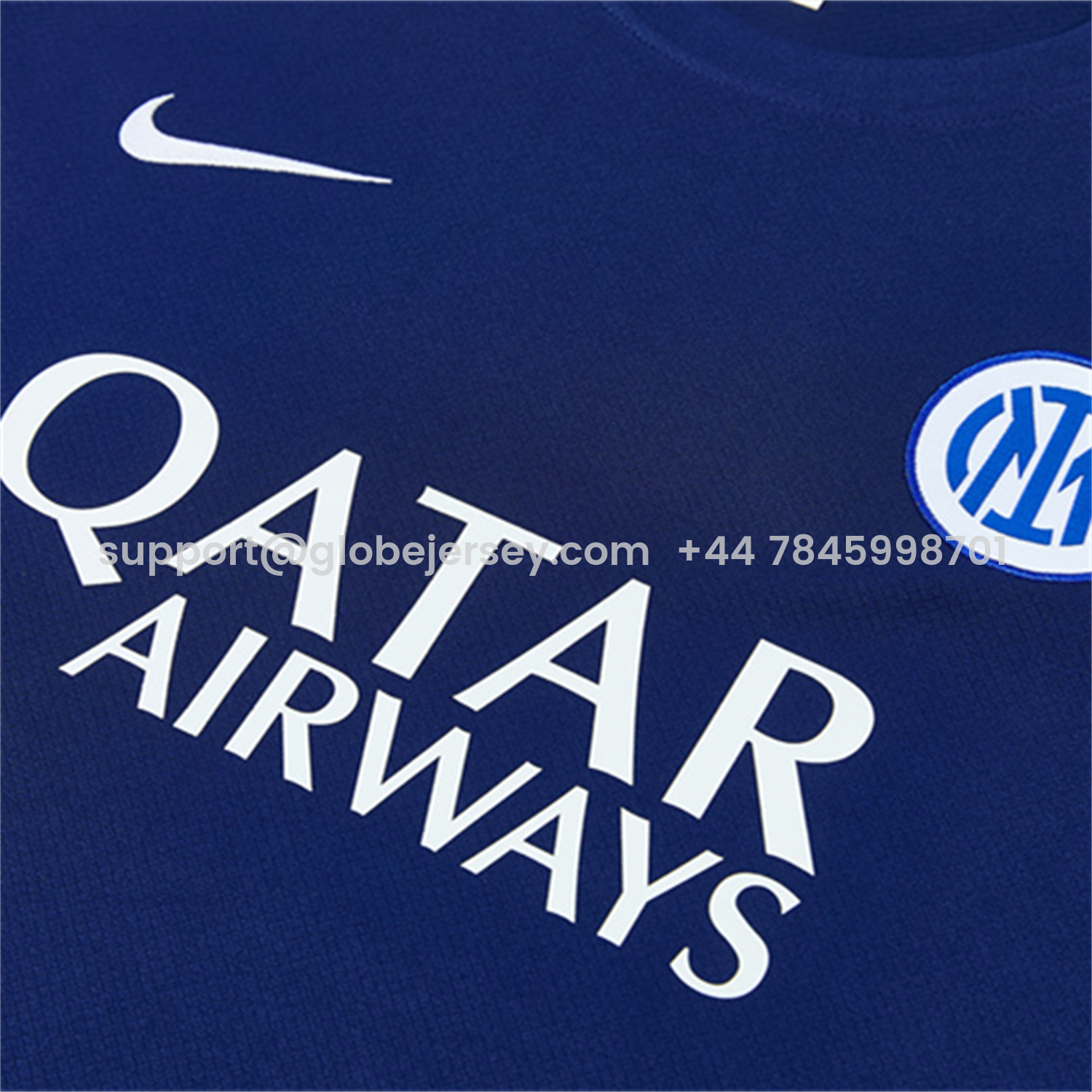 GlobeJersey-Inter Milan 26-27 Short-Sleeve Training Set - Deep Blue Top & Shorts