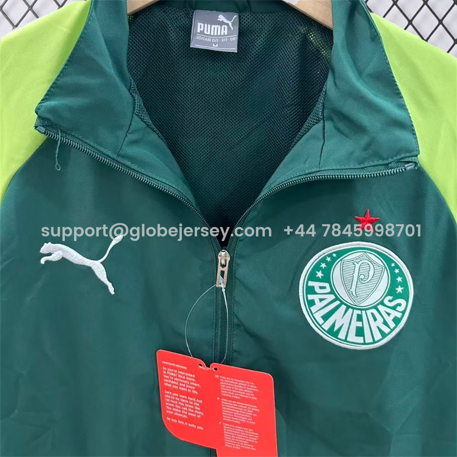 GlobeJersey-Palmeiras 25-26 Training Windbreaker Jacket - Green