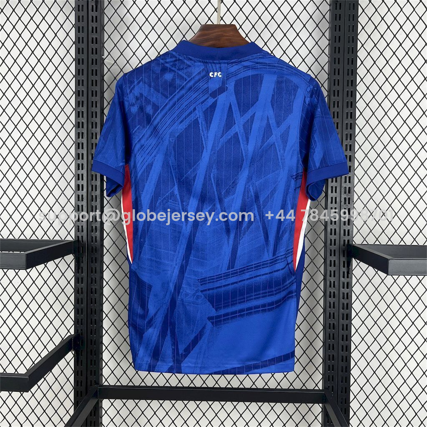 GlobeJersey-【New Chest Sponsor】C.H.E.L.S.E.A 25-26 Home Jersey - Fans Version