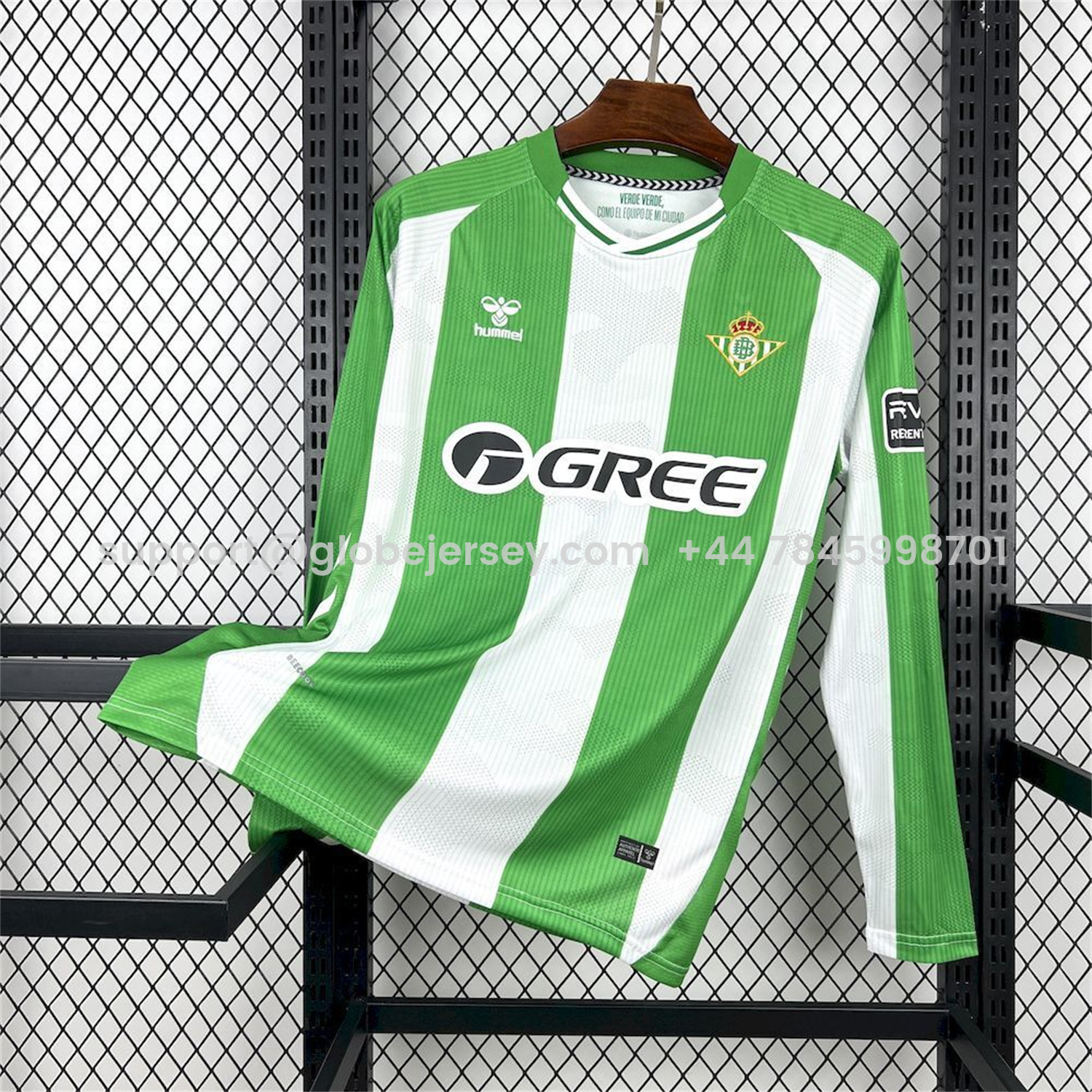 GlobeJersey-Real Betis 25-26 Home Long Sleeves Jersey - Fans Version