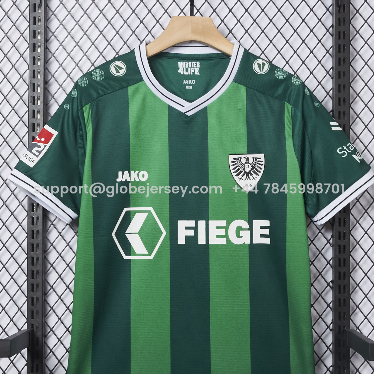 GlobeJersey-Preussen Munster 25-26 Home Jersey - Fans Version