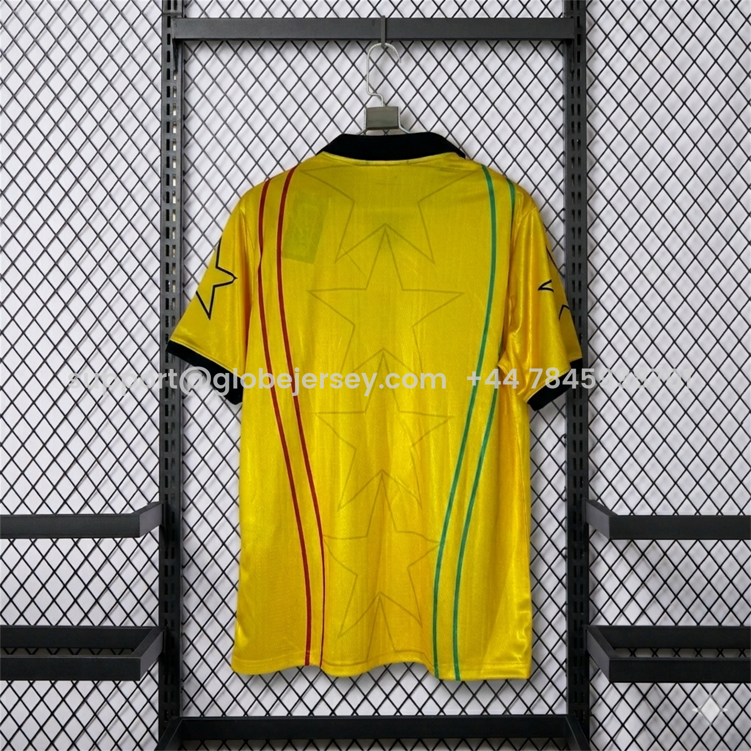 GlobeJersey-Ghana 2026 Black Star Yellow Special Jersey - Fans Version