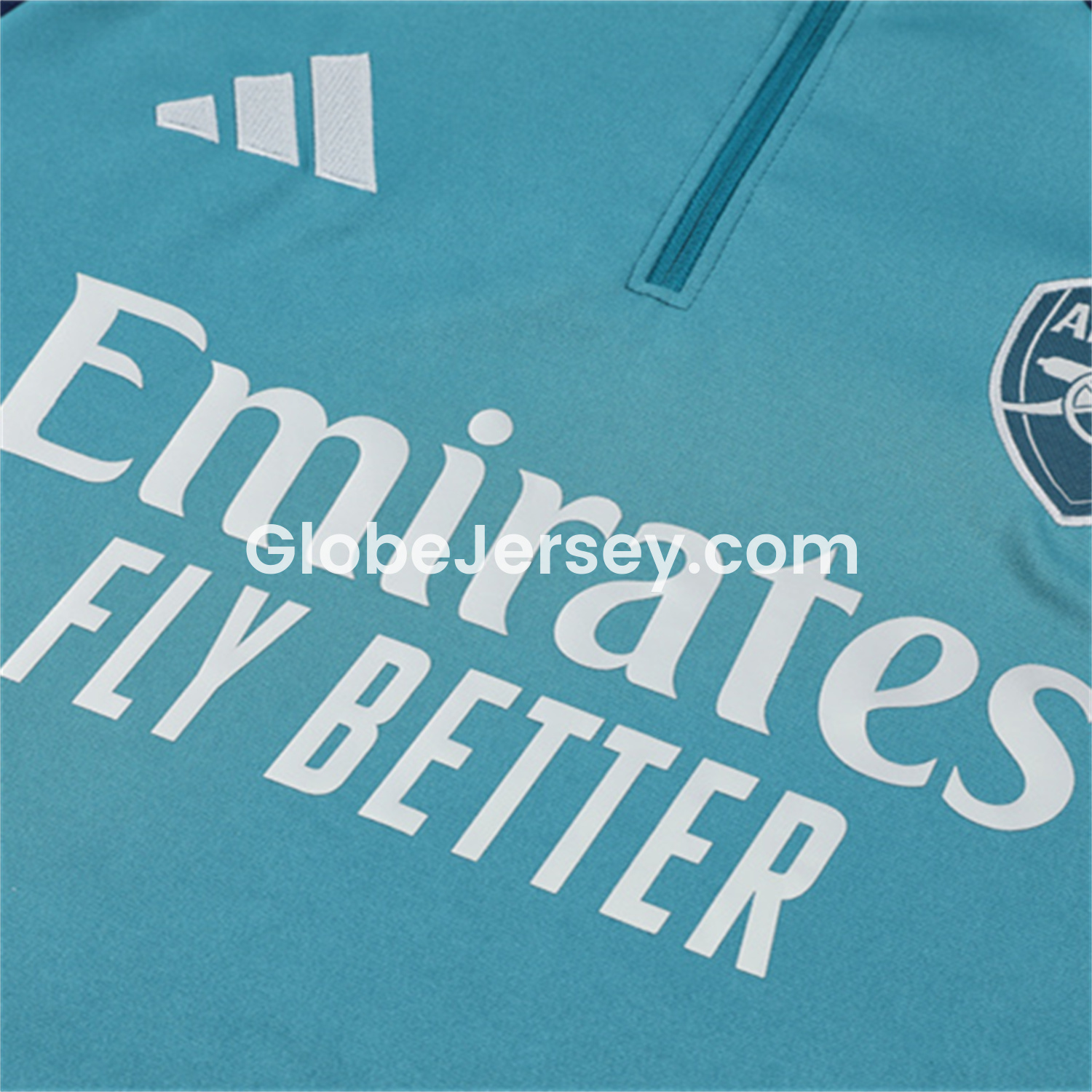 GlobeJersey-Arsenal 25-26 Long Sleeves Training Set - Green Top & Green Pants