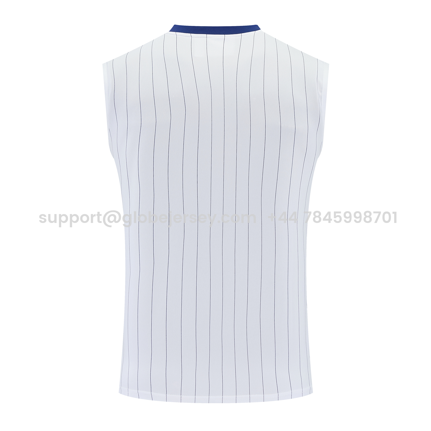 GlobeJersey-Roma 25-26 Retro Style Vest Training Set - White With Red Details Top & Pants