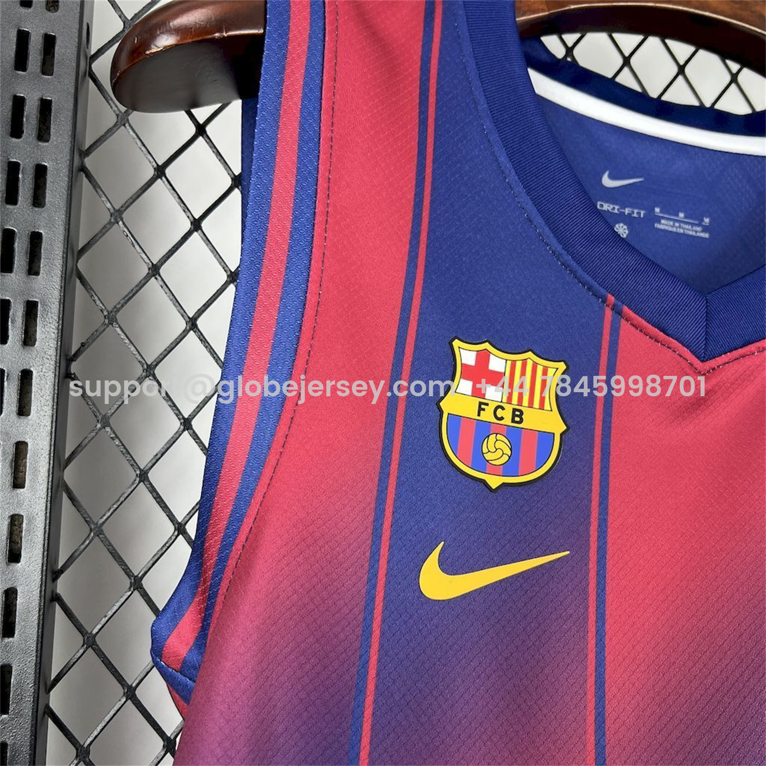 GlobeJersey-Barcelona 25-26 Blue And Red Basketball Training Vest - Fans Version