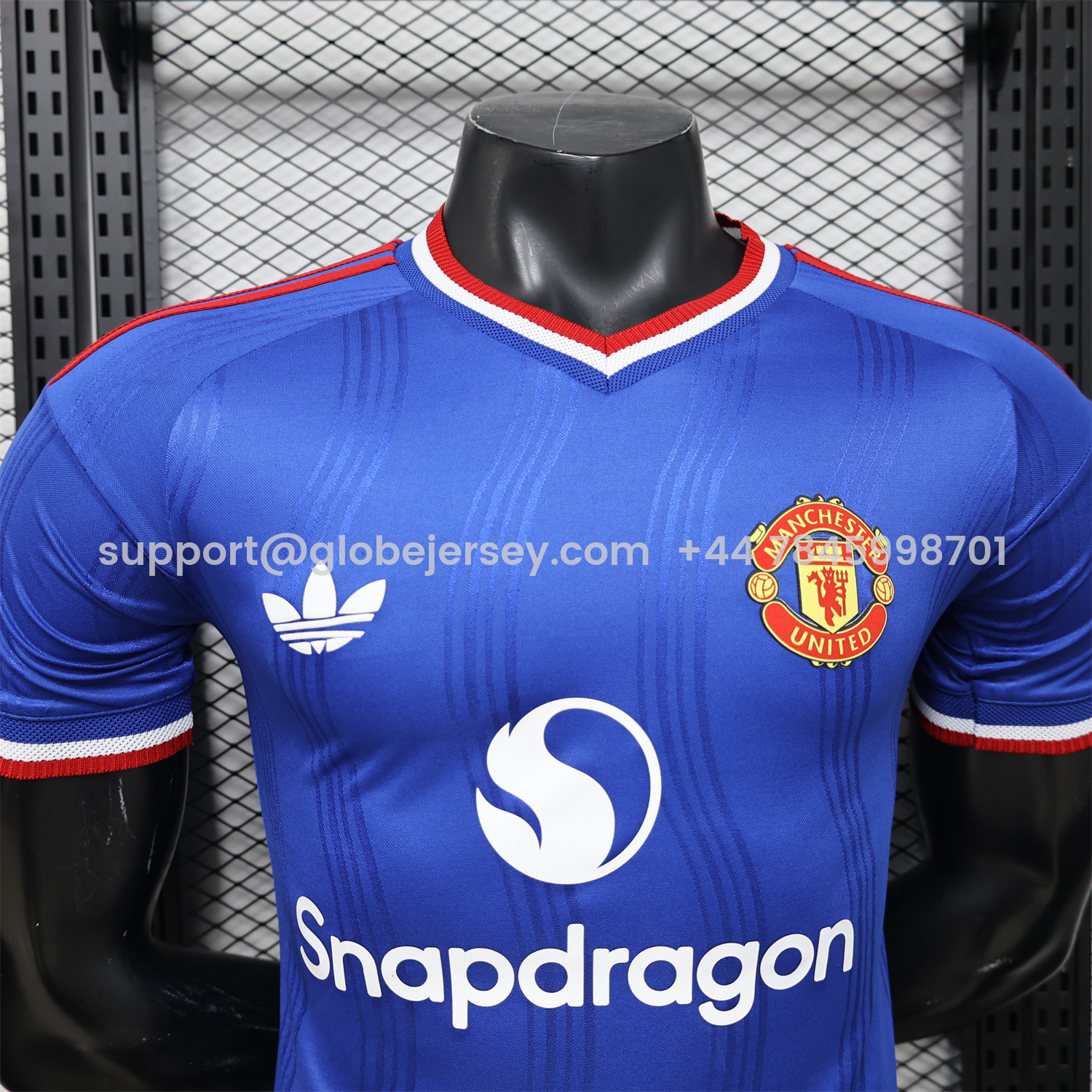 GlobeJersey-Manchester United 26-27 Snapdragon Blue Special Jersey - Player Version
