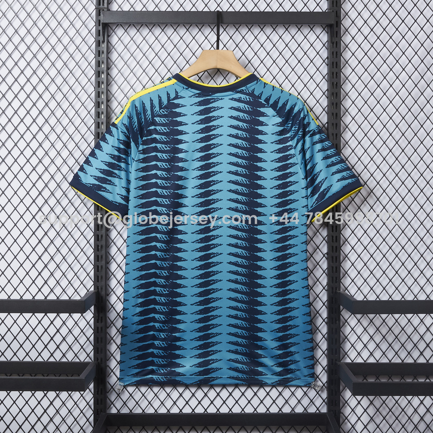 GlobeJersey-Colombia 2026 Away Blue Jersey - Fans Version