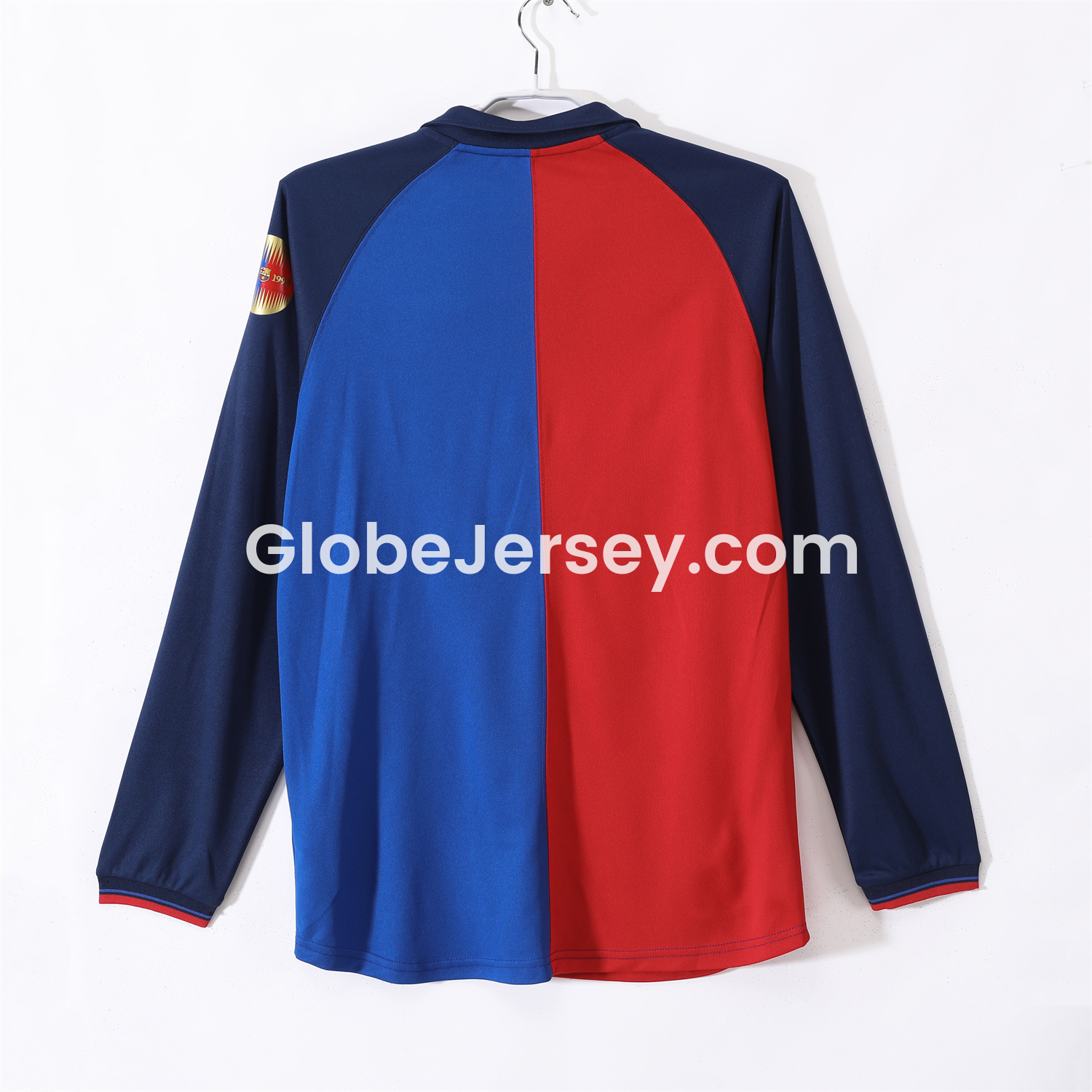 GlobeJersey-Retro Barcelona 99-00 Home Long Sleeves Jersey