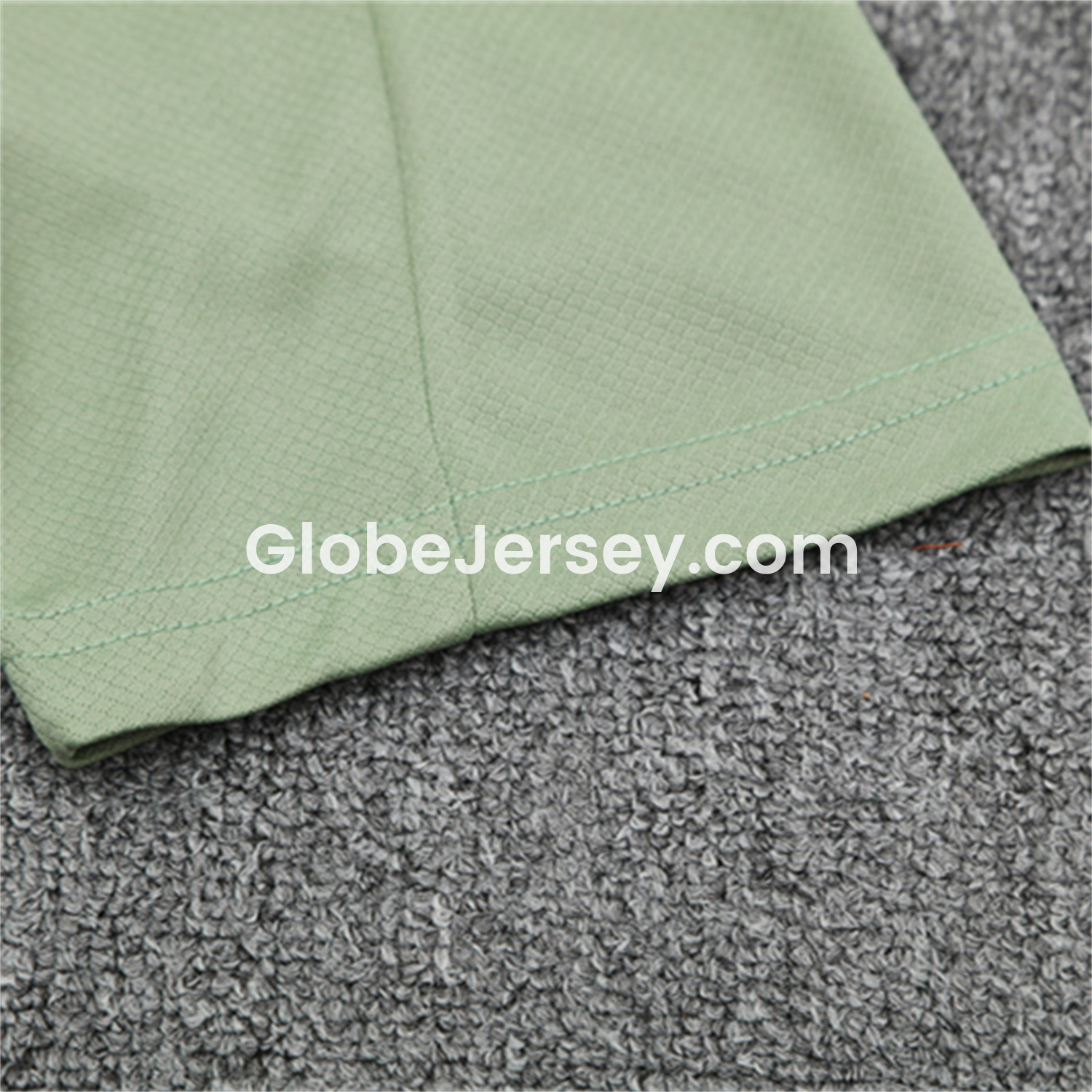 GlobeJersey-C.H.E.L.S.E.A 25-26 Kids Short-Sleeve Training Set - Light Green Top & Army Green Shorts