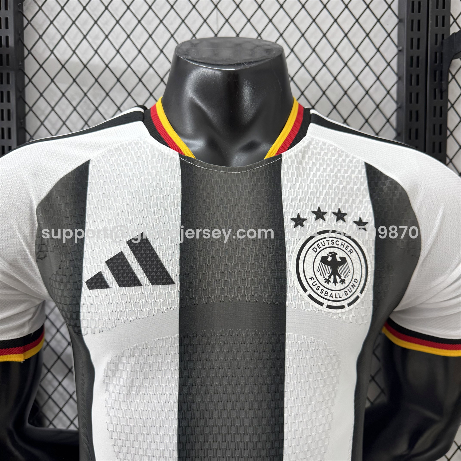 GlobeJersey-Germany 2026 Black And White Special Jersey - Player Version