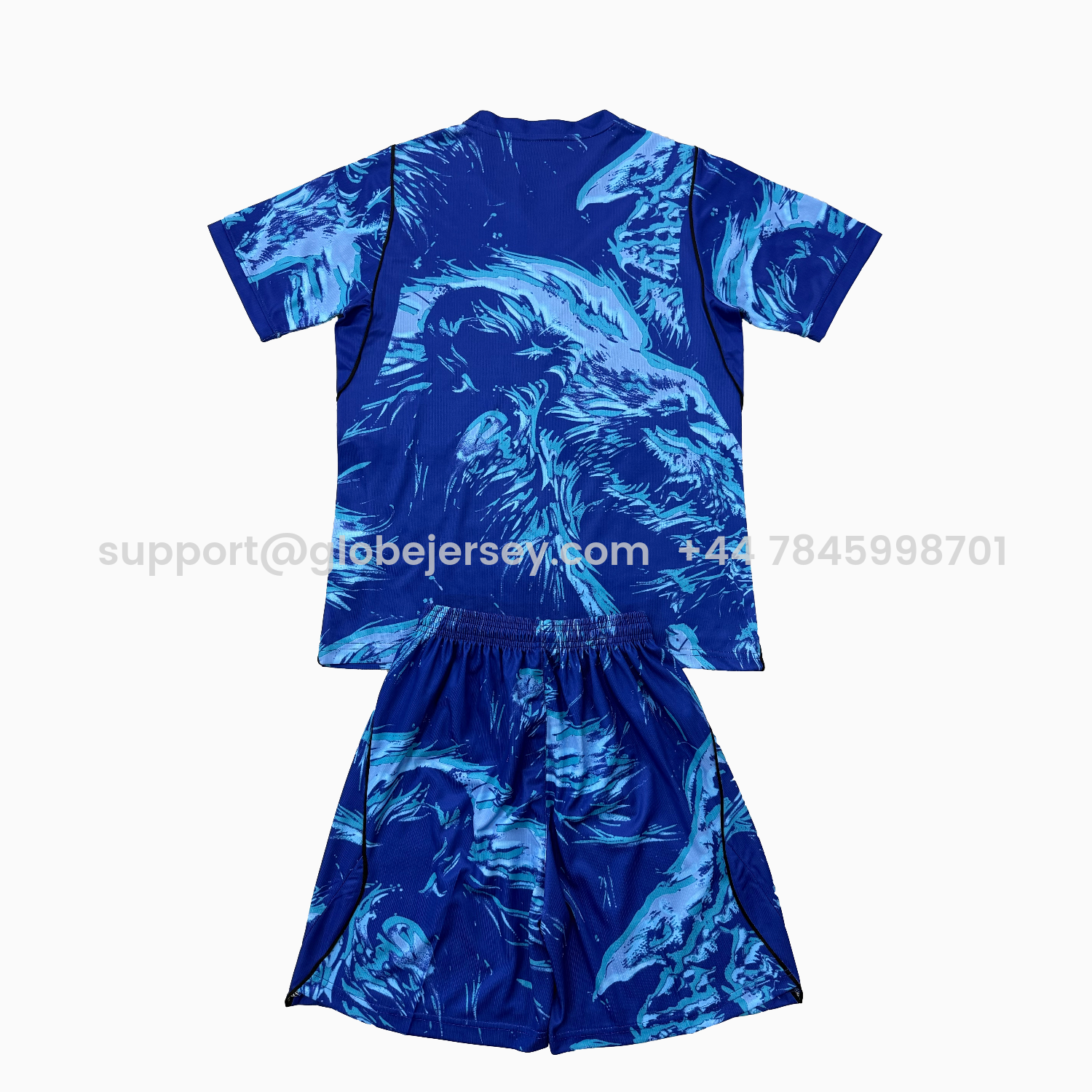 GlobeJersey-England 25-26 Blue Goalkeeper Kids Kit