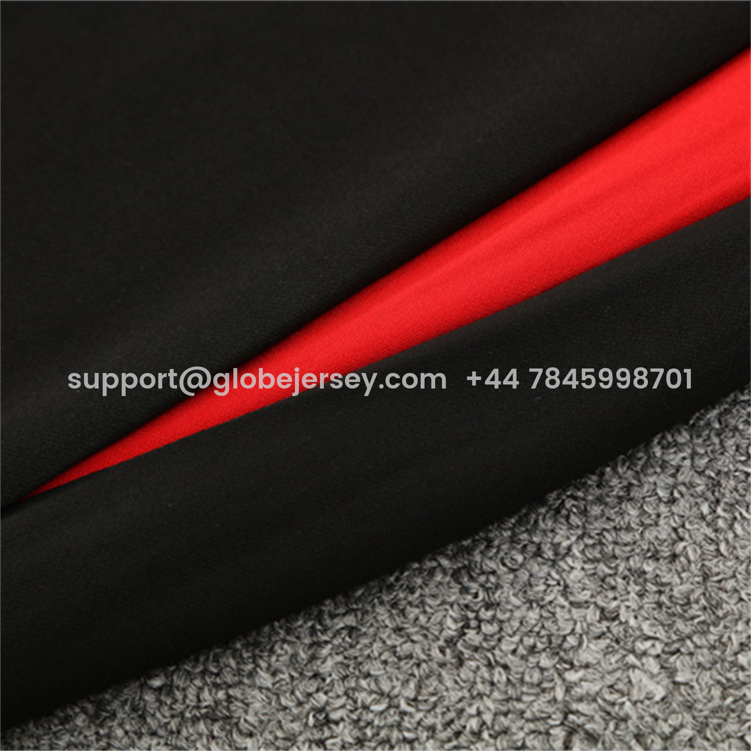 GlobeJersey-Portugal 25-26 Long Sleeve Training Set - Black Top & Black Pants