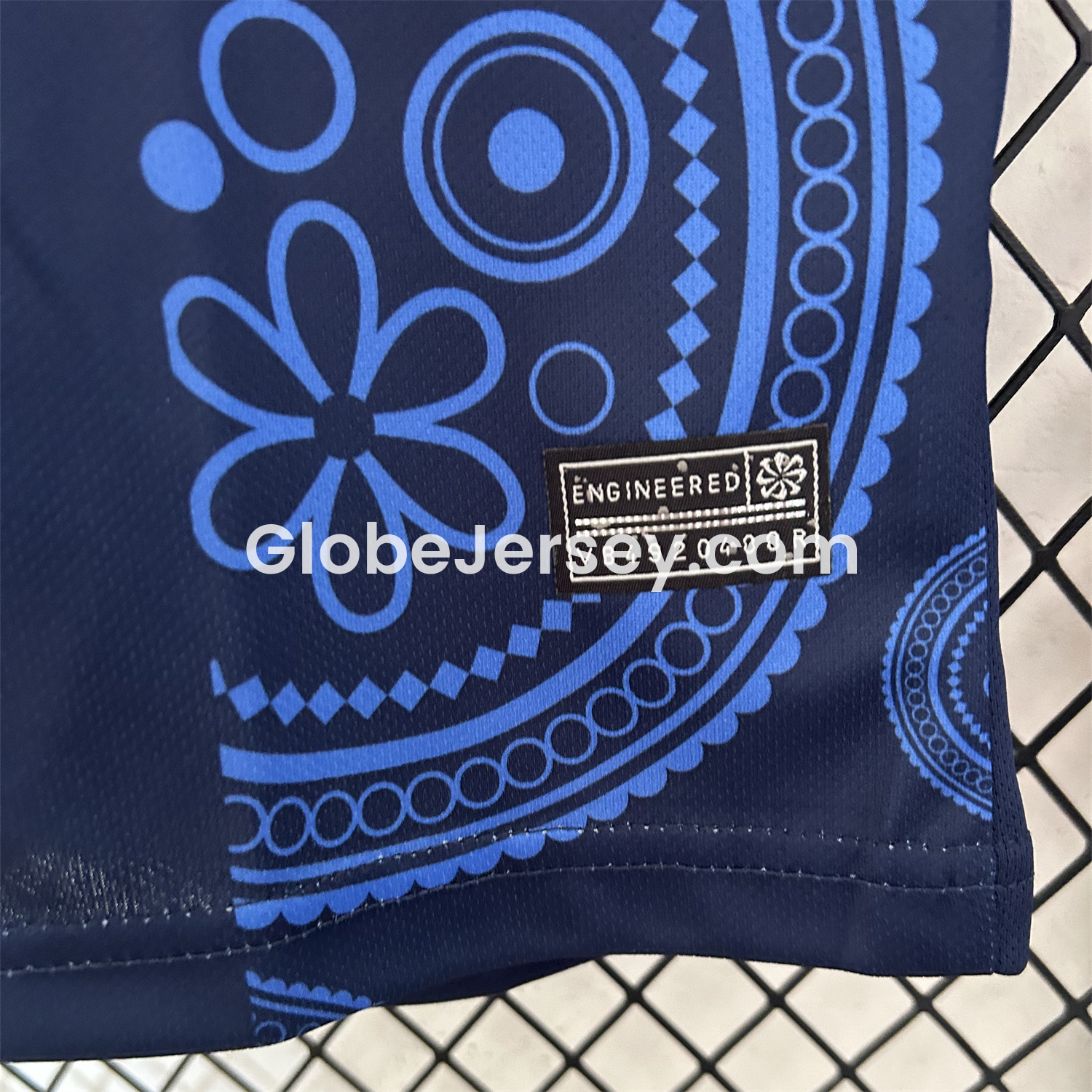GlobeJersey-Barcelona 25-26 Paisley Patterns Blue Special Edition Jersey - Fans Version