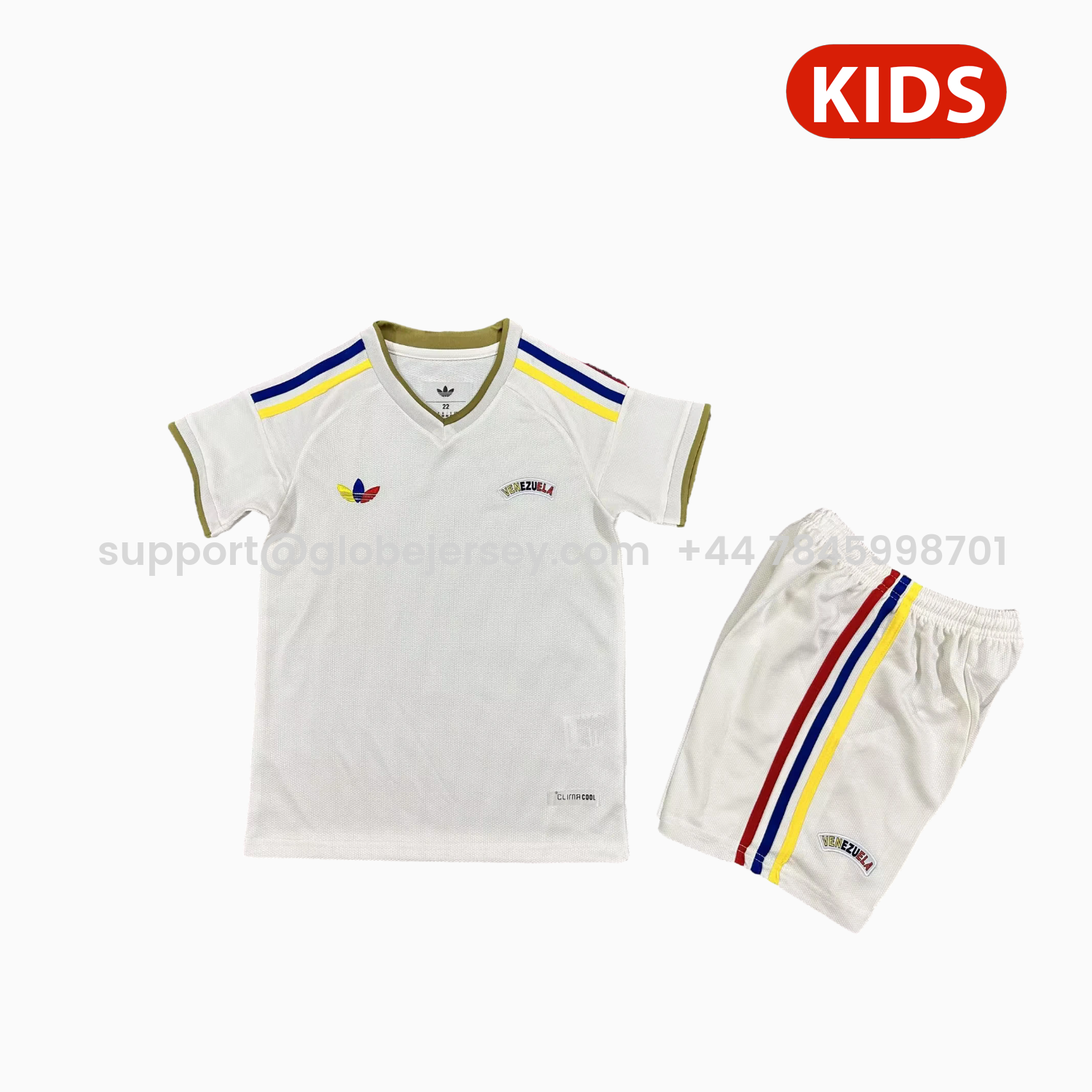 GlobeJersey-Venezuela 2026 Away Kids Kit