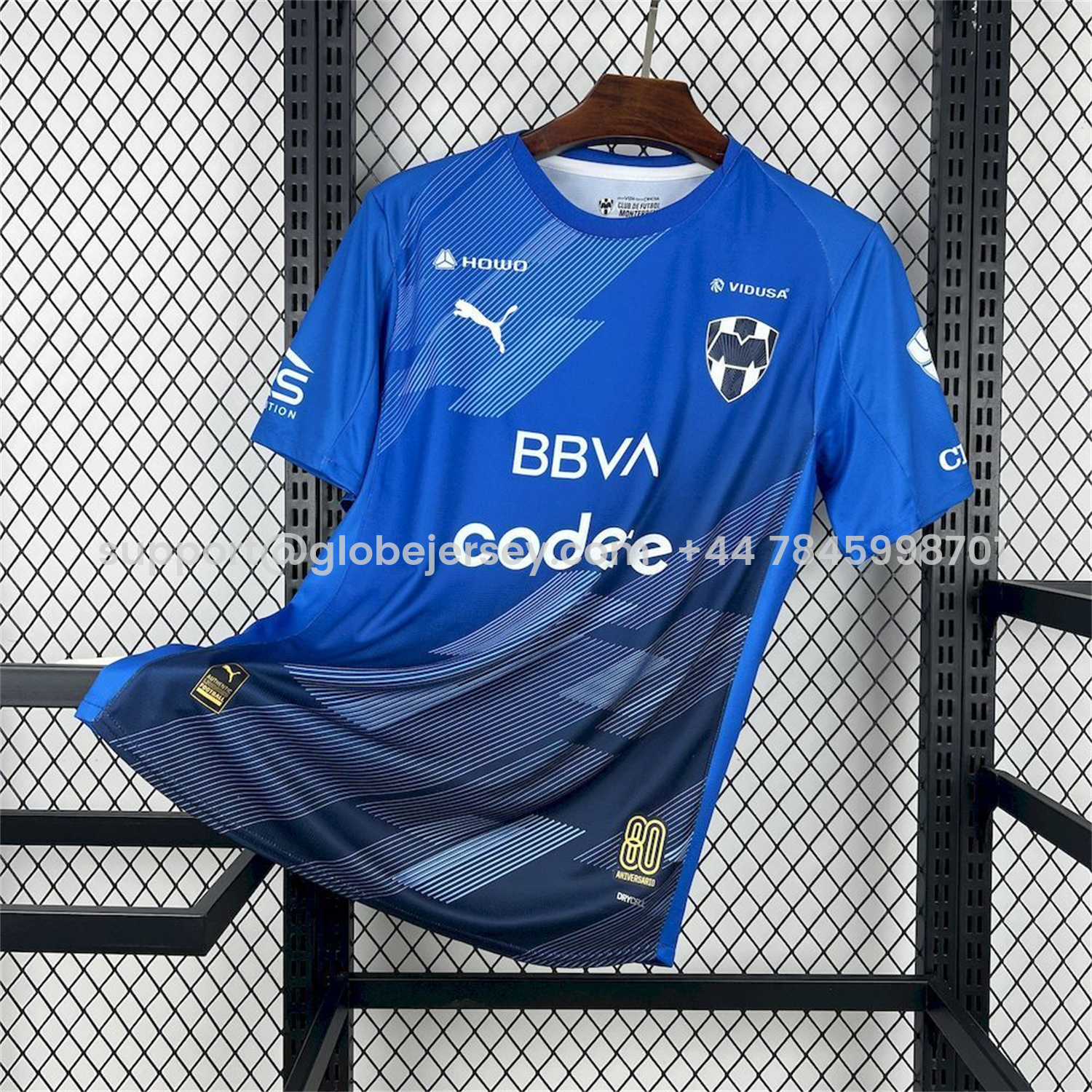 GlobeJersey-Rayados Monterrey 25-26 Third Blue Jersey - Fans Version