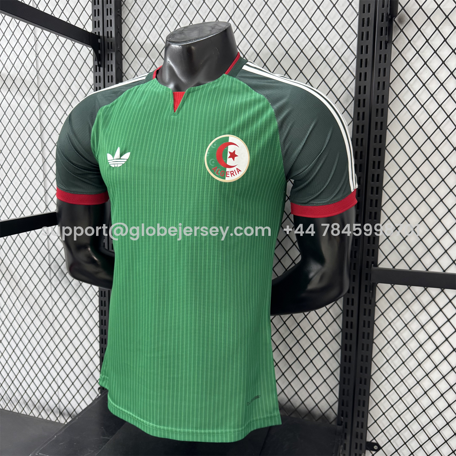GlobeJersey-Algeria 2026 Away Green Jersey - Player Version
