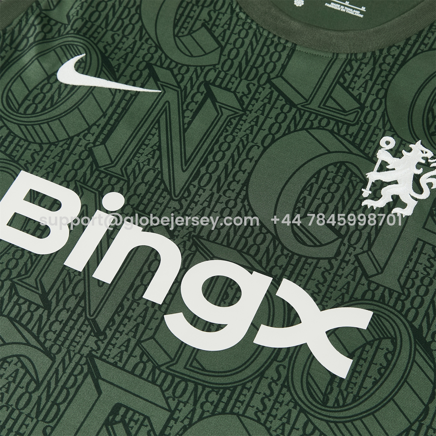 GlobeJersey-C.H.E.L.S.E.A 25-26 Vest Training Set - Dark Green Top & Dark Green Pants