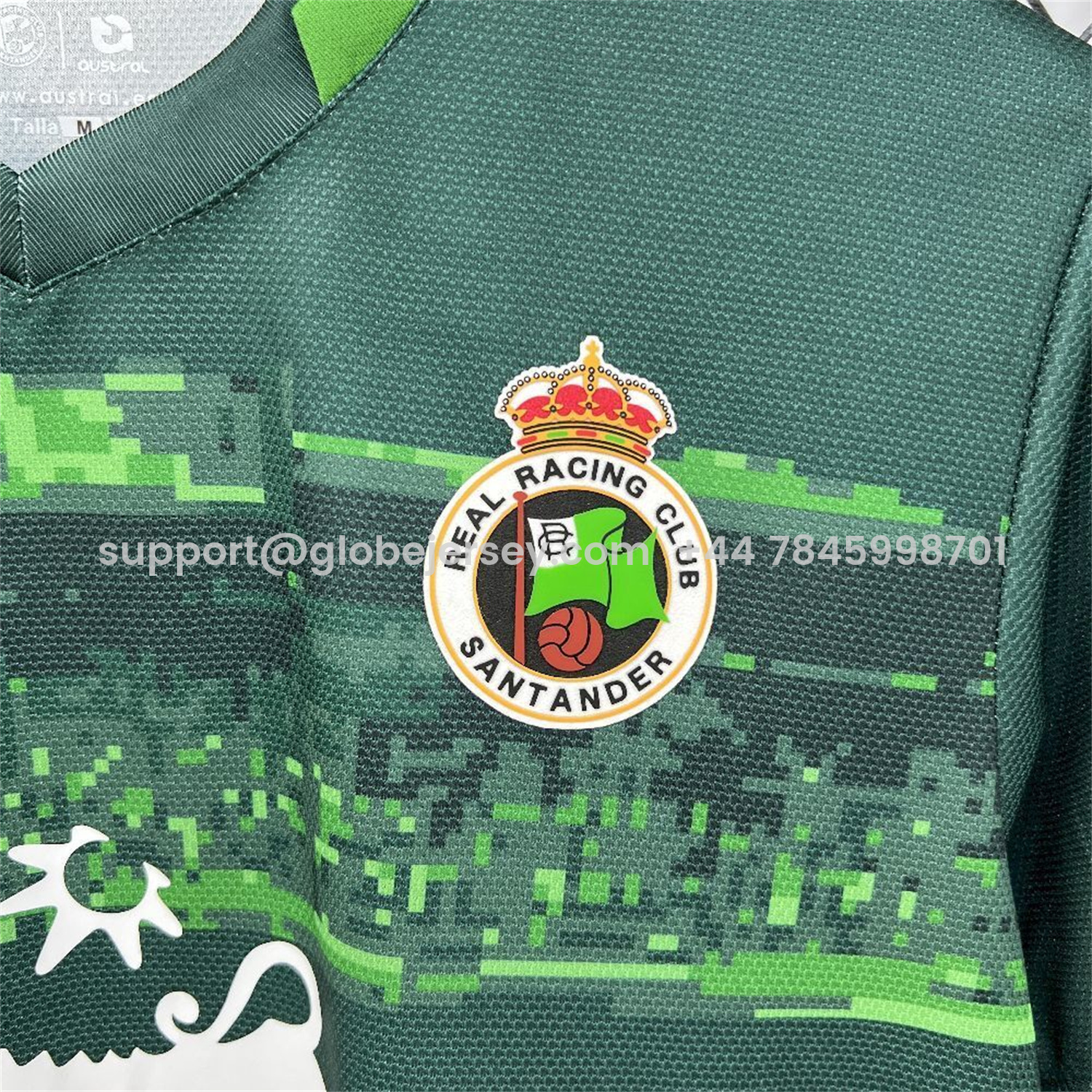 GlobeJersey-Racing de Santander 25-26 Away Green Jersey - Fans Version