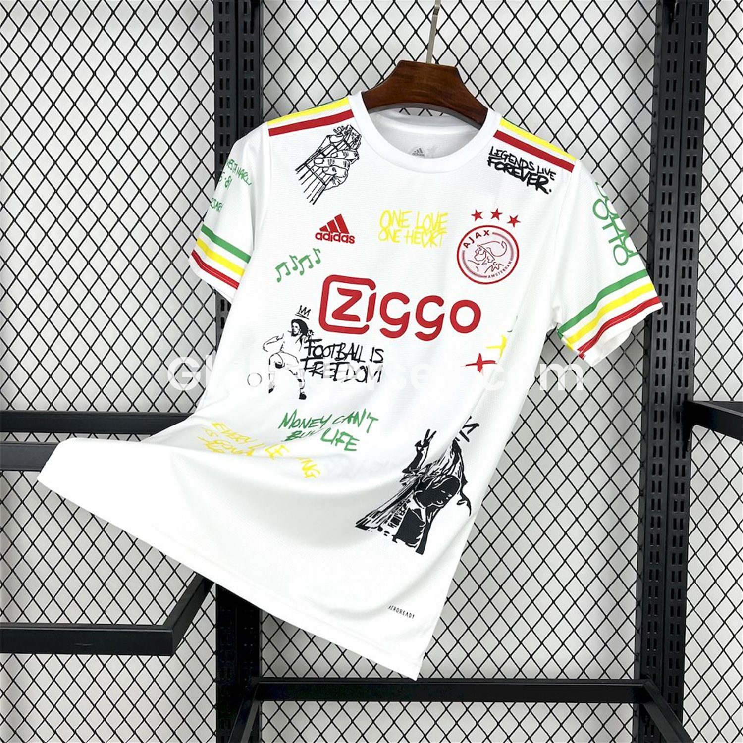 GlobeJersey-Ajax x B-O-B Marly 2025-26 40th Special Edition Jersey - Fans Version