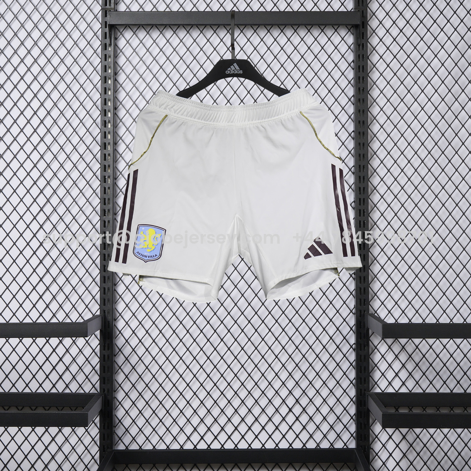GlobeJersey-Aston Villa 25-26 Home White Shorts - Player Version