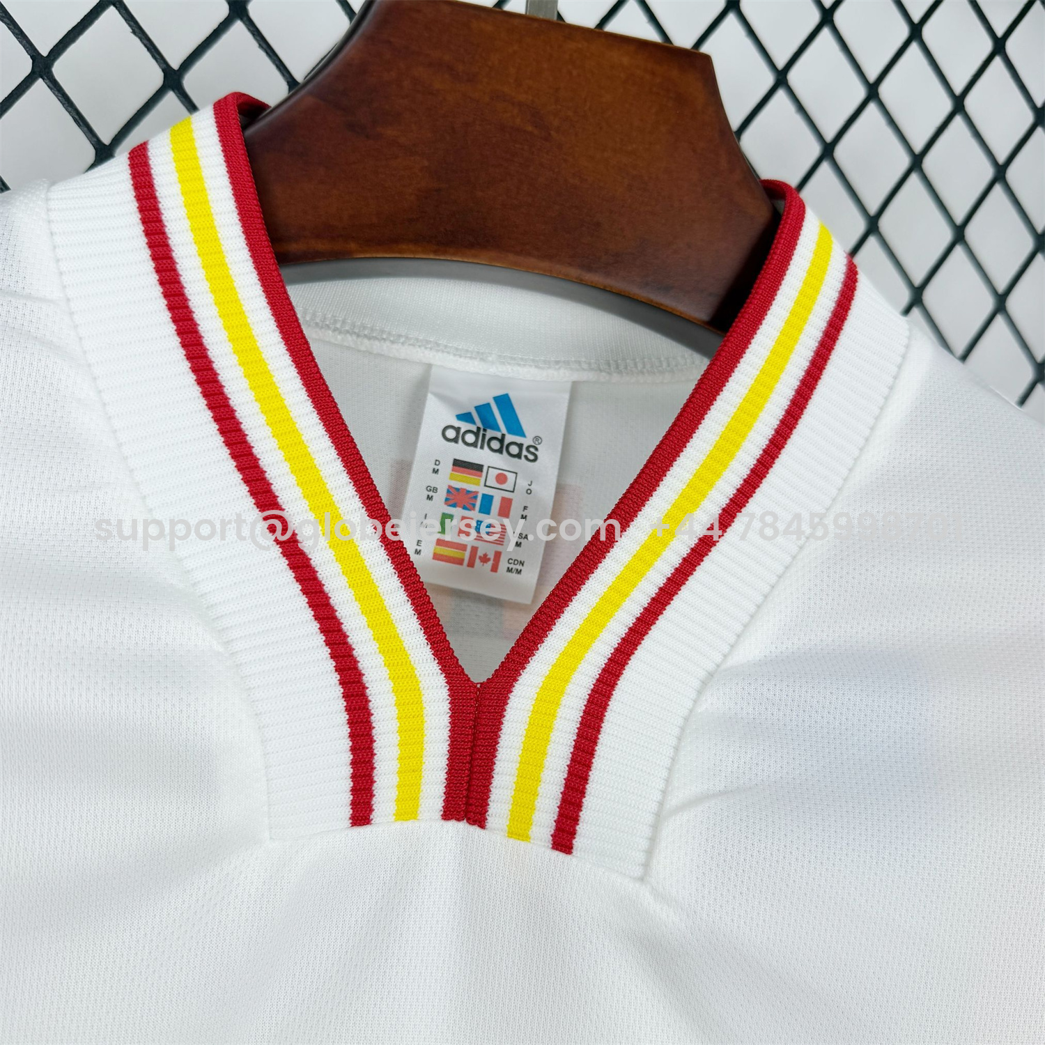 GlobeJersey-Retro Spain 1996 Away Long Sleeves Jersey - Fans Version