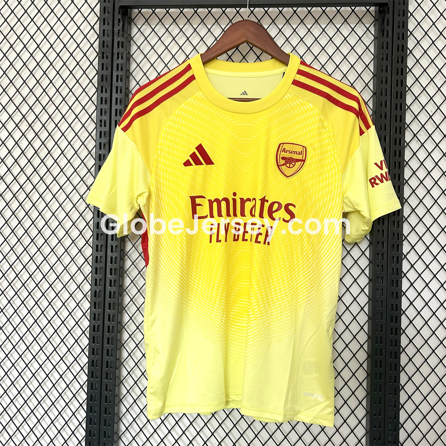 GlobeJersey-Arsenal 25-26 Yellow Goalkeeper Jersey - Fans Version