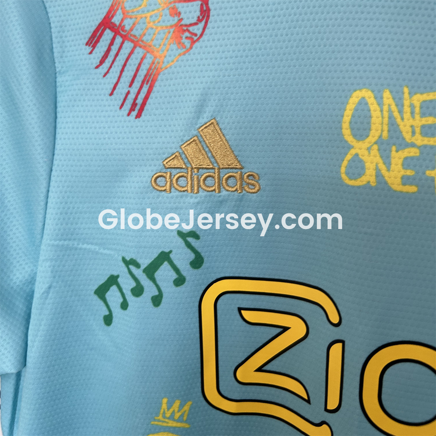 GlobeJersey-Ajax x B-O-B Marly 25-26 Light Blue Special Edition Jersey - Fans Version