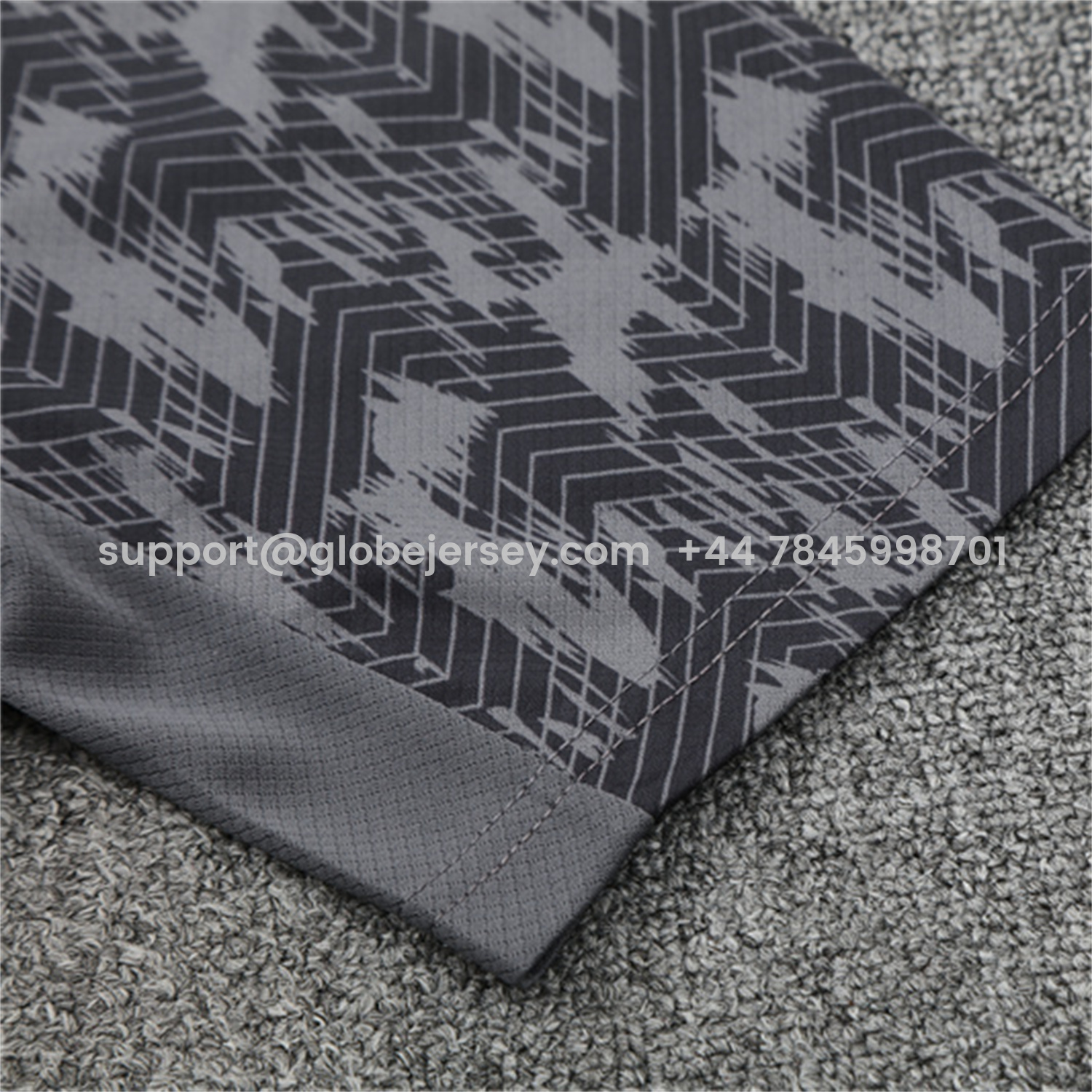 GlobeJersey-Feyenoord 25-26 Short-Sleeve Training Set - Dark Gray Top & Dark Gray Shorts