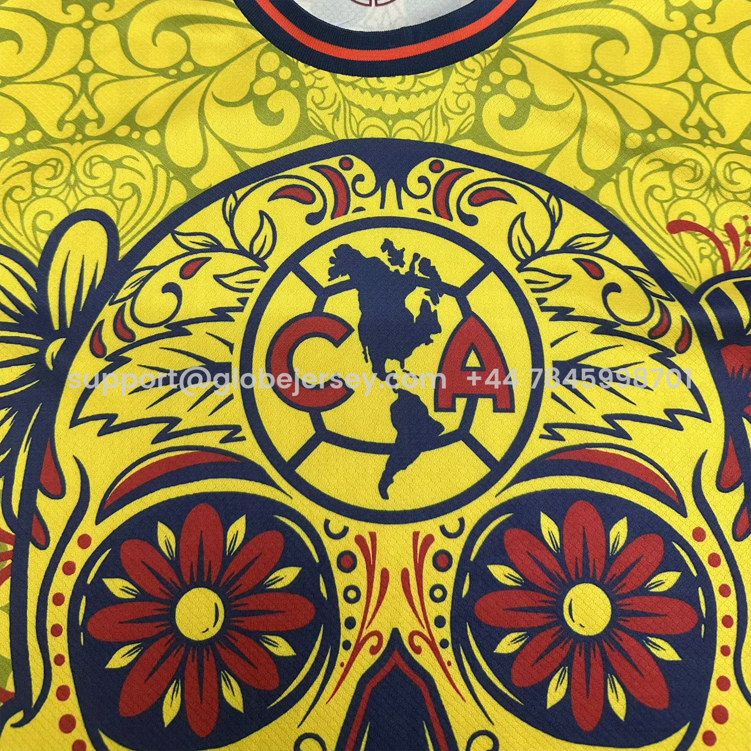 GlobeJersey-Club América 25-26 Día de Muertos Yellow Jersey - Fans Version