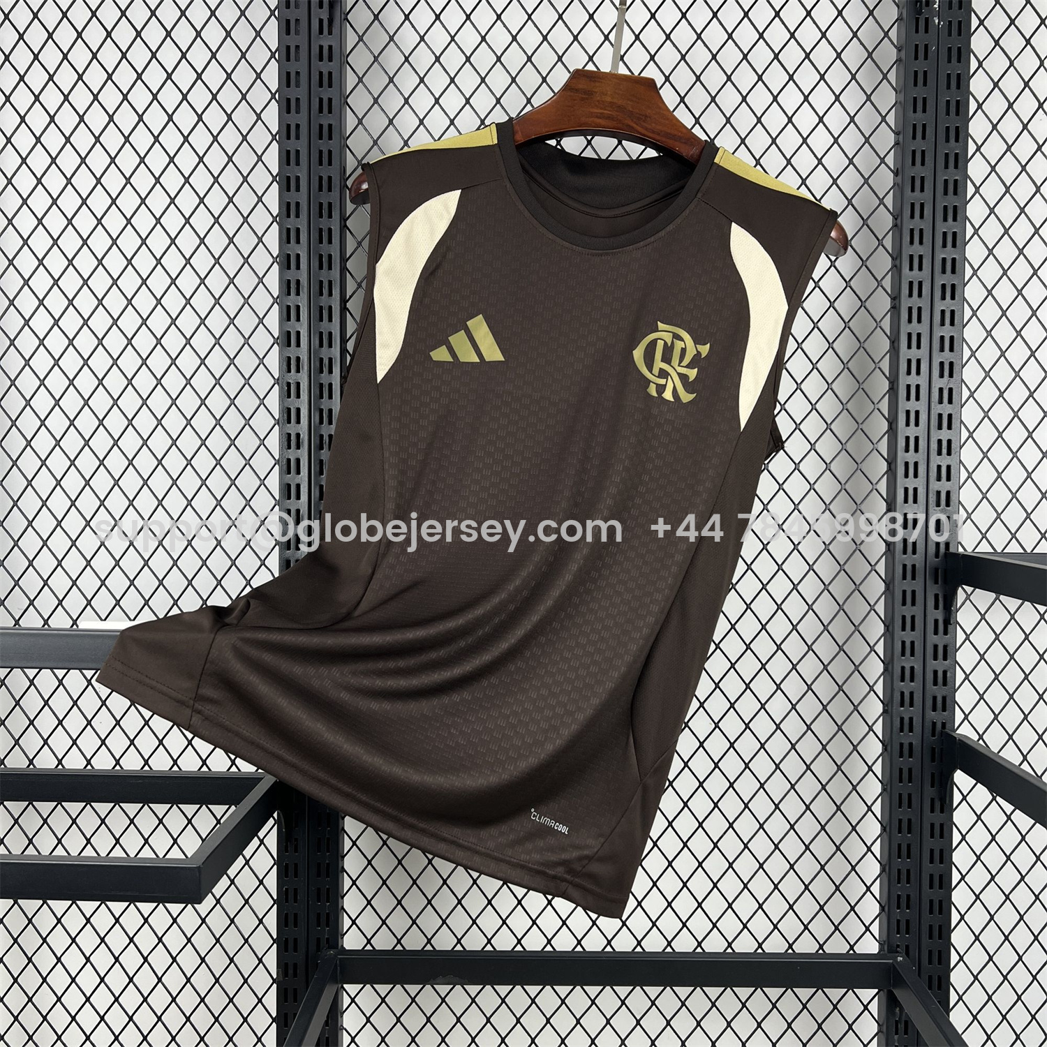GlobeJersey-Flamengo 25-26 Brown Special Training Vest - Fans Version