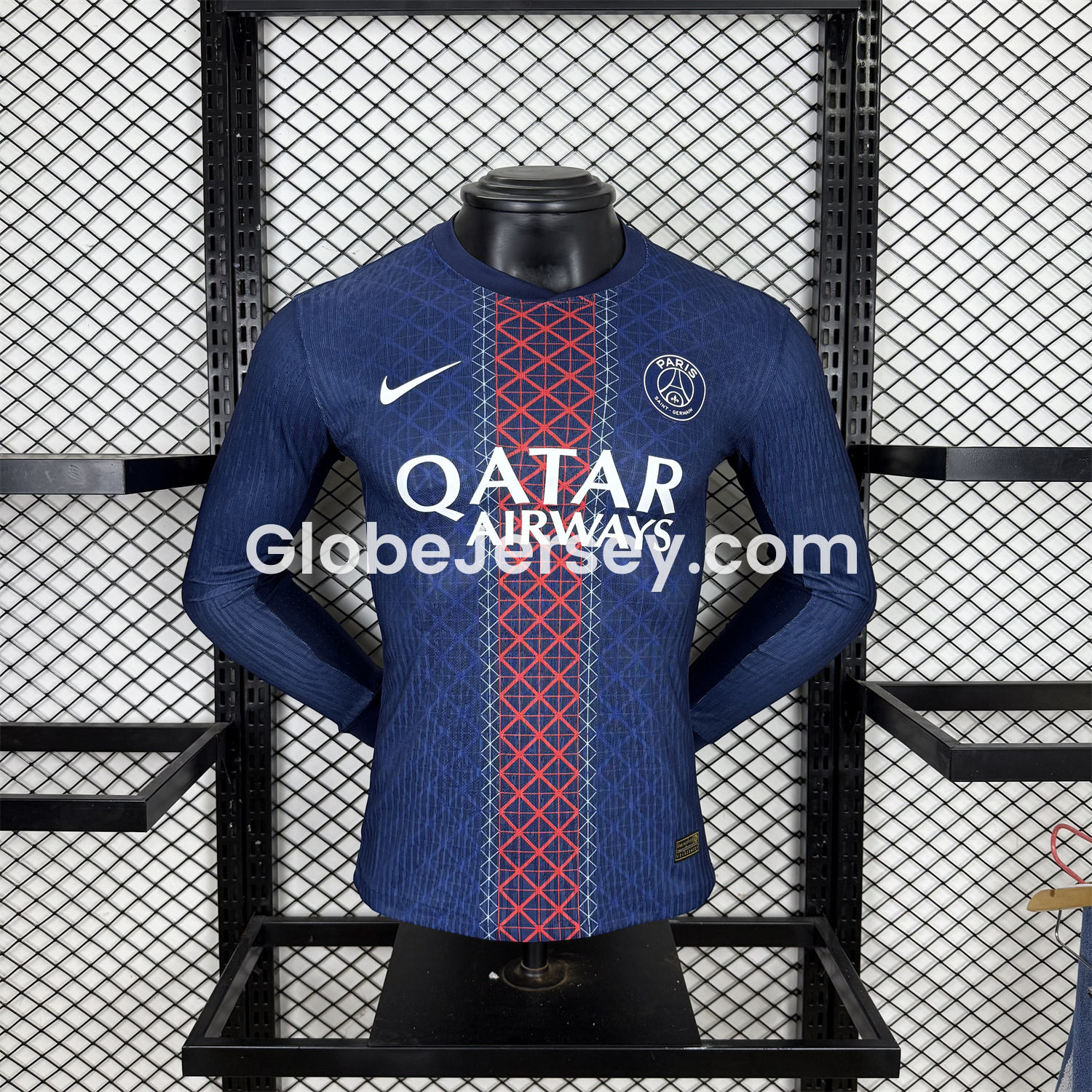 GlobeJersey-Paris Saint-Germain PSG 25-26 Home Long Sleeves Jersey - Player Version
