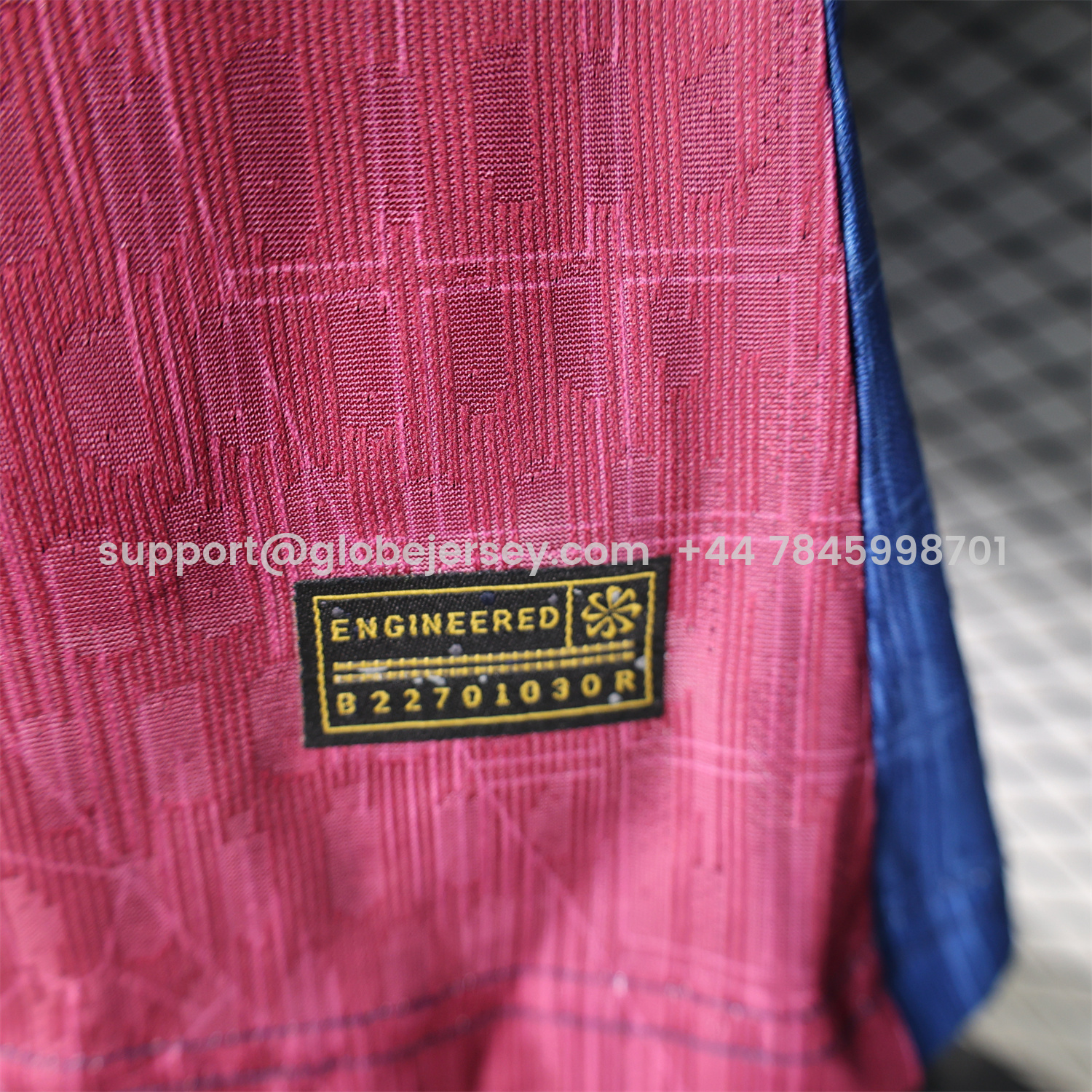 GlobeJersey-Barcelona 25-26 Red And Blue Gradient Special White Jersey - Player Version