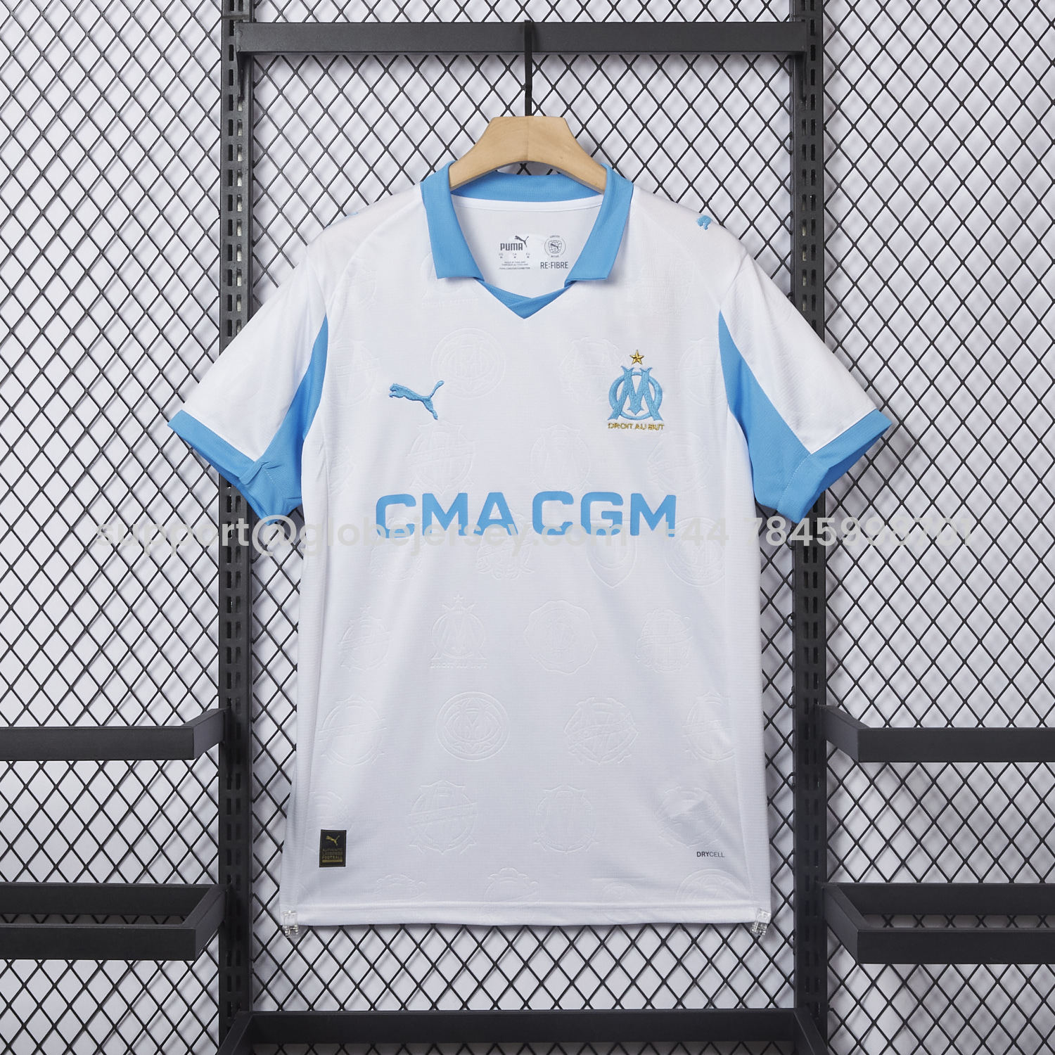 GlobeJersey-Marseille 25-26 Home Jersey - Fans Version