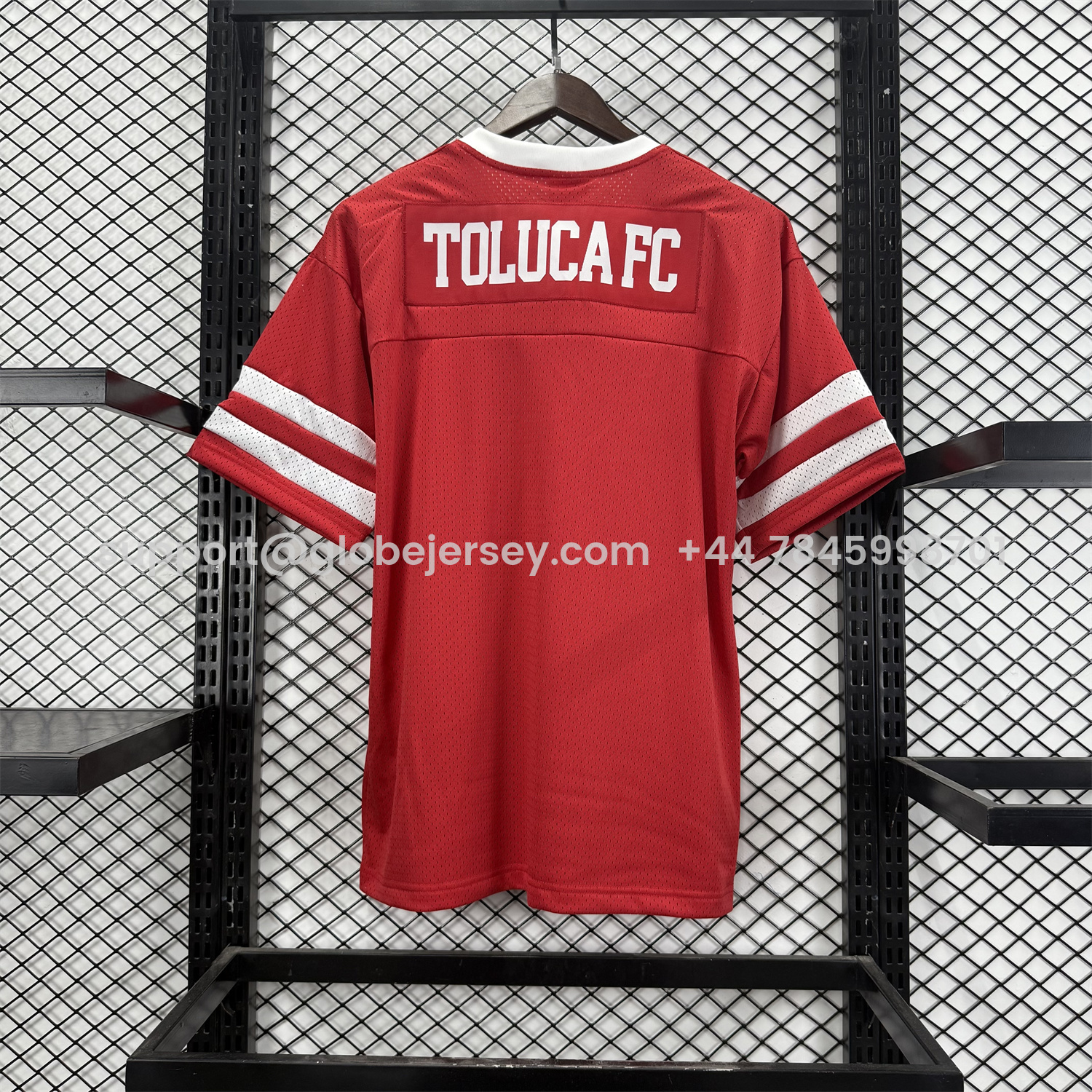 GlobeJersey-Toluca 25-26 Red Diablos Baseball Jersey