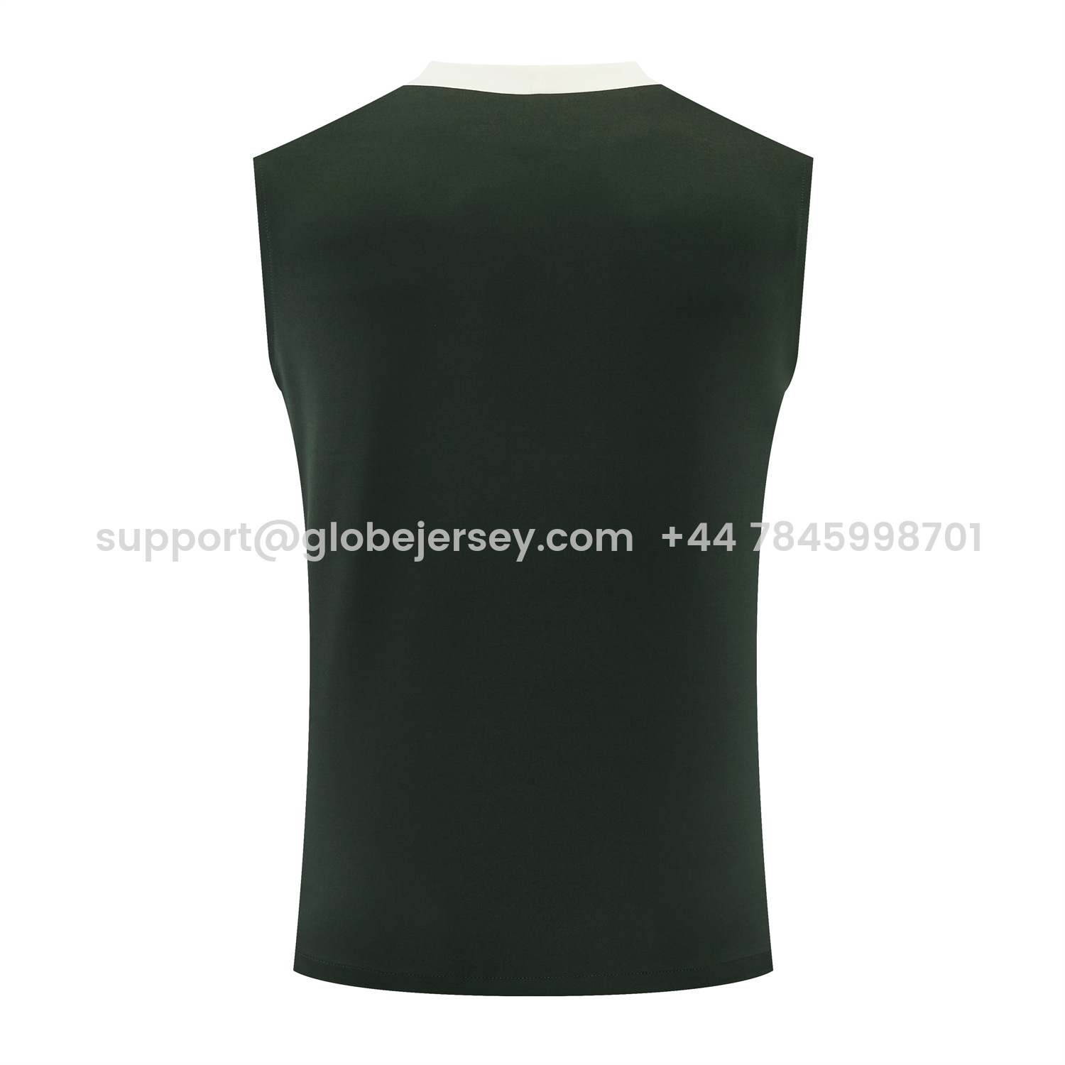 GlobeJersey-C.H.E.L.S.E.A 25-26 Vest Training Set - Dark Green With White Accents Top & Pants