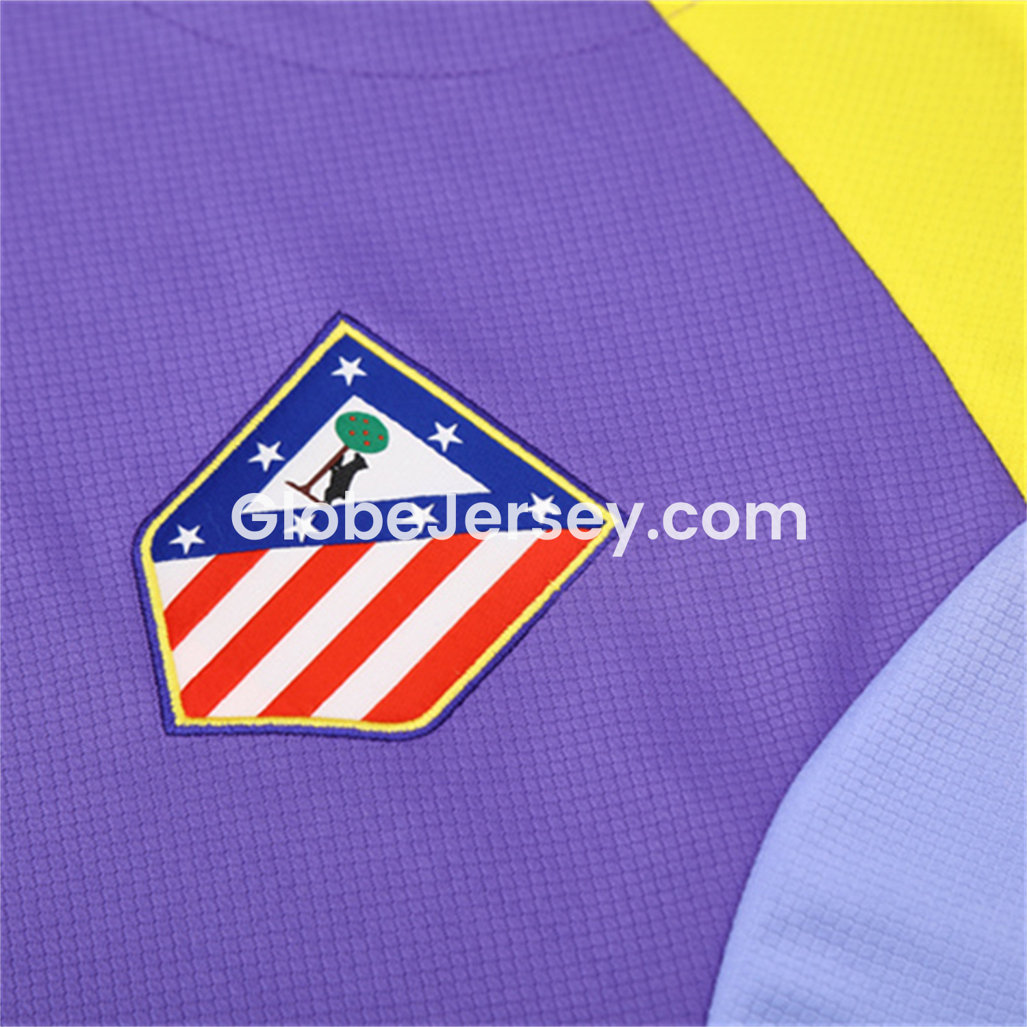 GlobeJersey-Atletico Madrid 25-26 Short-Sleeve Training Set - Purple Top & Royal Blue shorts