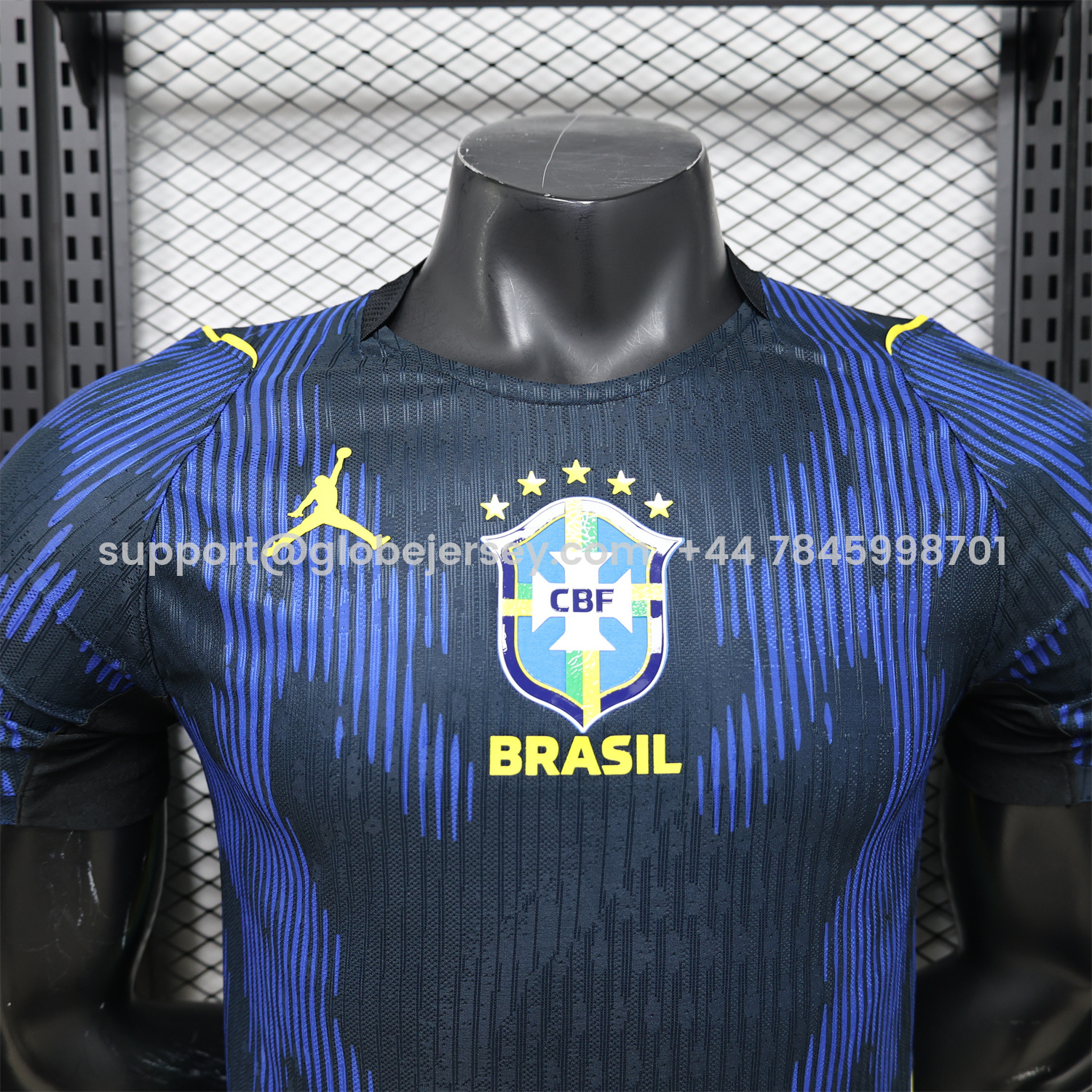 GlobeJersey-Brazil 2026 Away Blue Jersey - Player Version