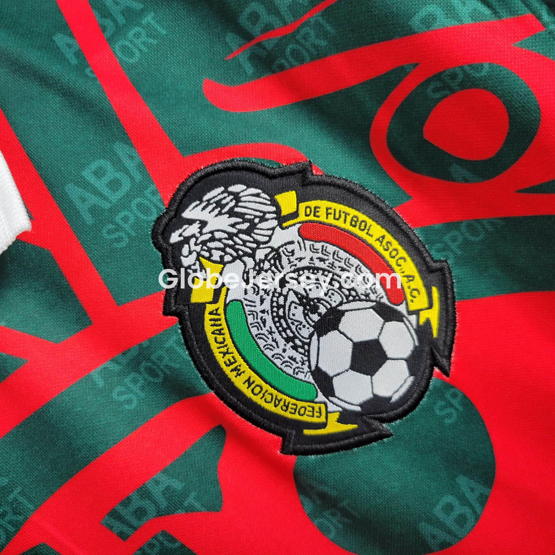 GlobeJersey-Retro Mexico 1997 Third Red Jersey
