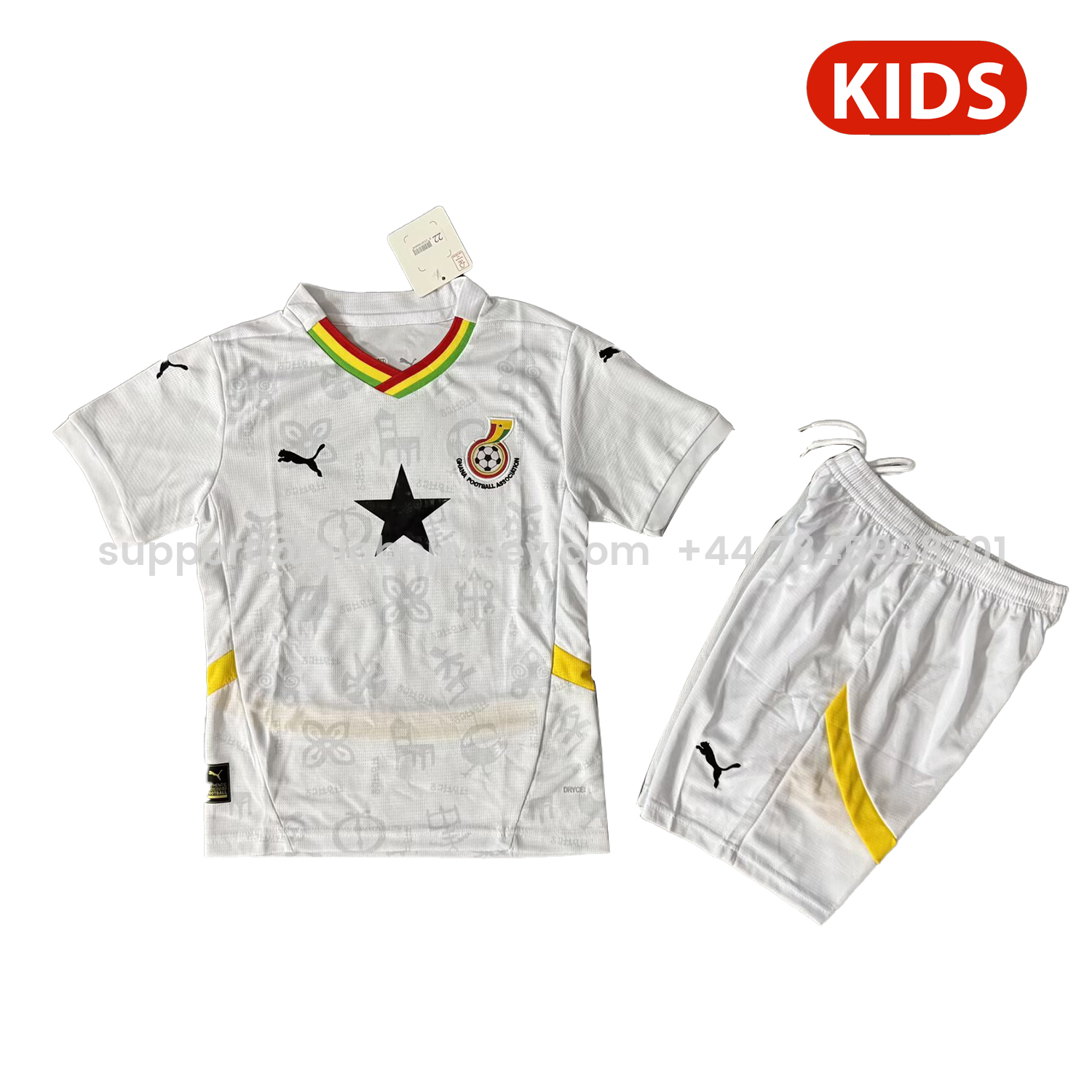 GlobeJersey-Ghana 2026 Home Kids Kit