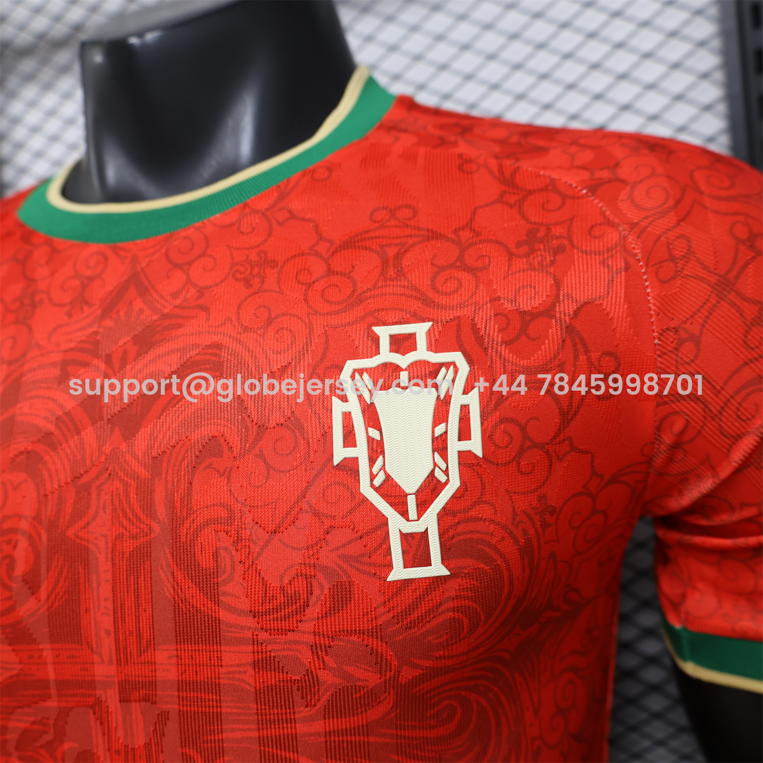 GlobeJersey-Portugal 2026 Cross Red Special Jersey - Player Version