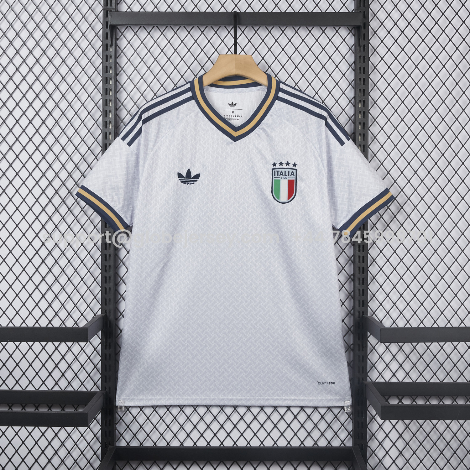 GlobeJersey-Italy 2026 Away Grey Jersey - Fans Version