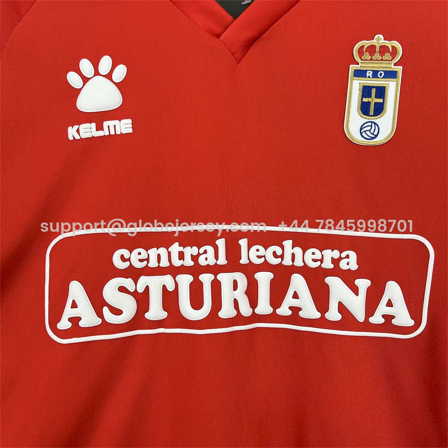 GlobeJersey-Retro Real Oviedo Vetusta 1990-91 Away Red Jersey
