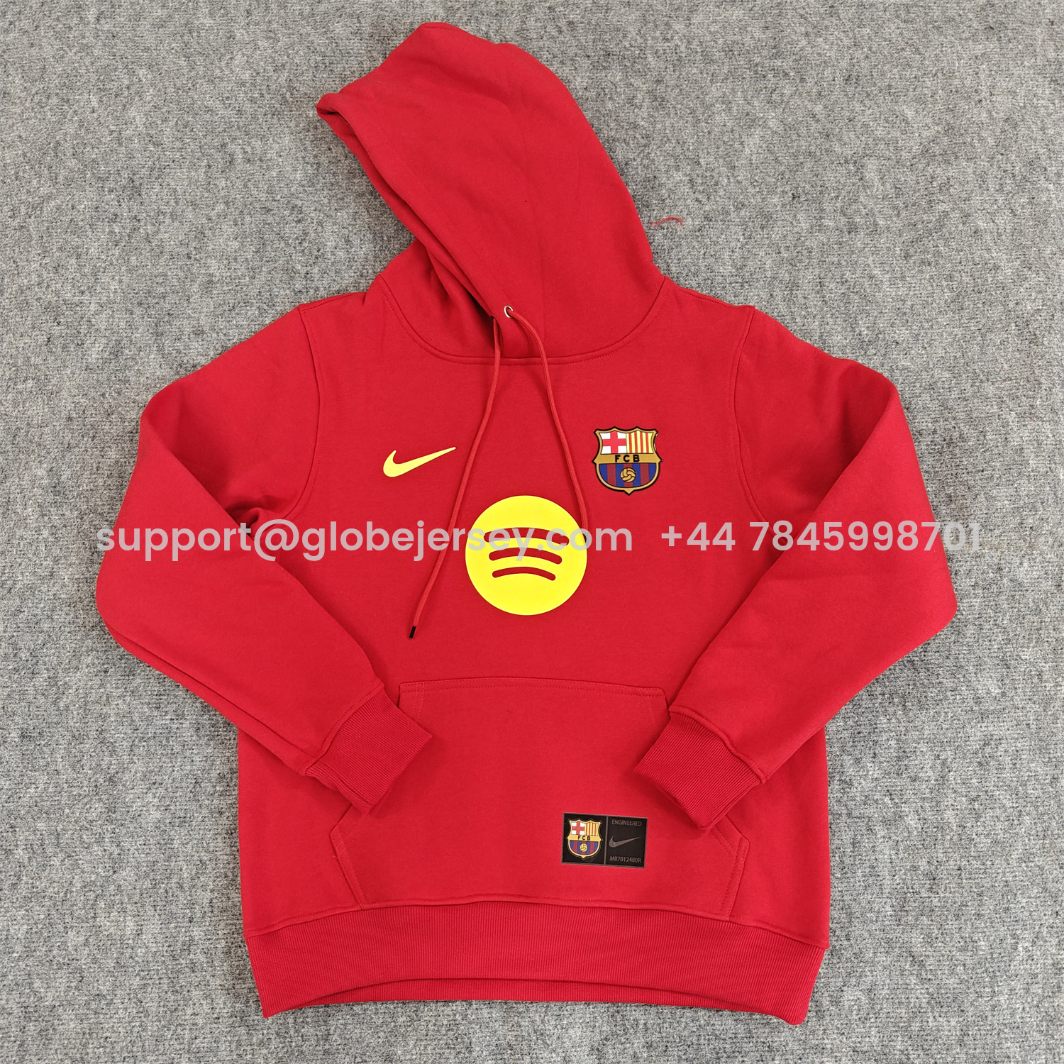 GlobeJersey-Barcelona 25-26 Big Logo Unisex Pullover Hoodie