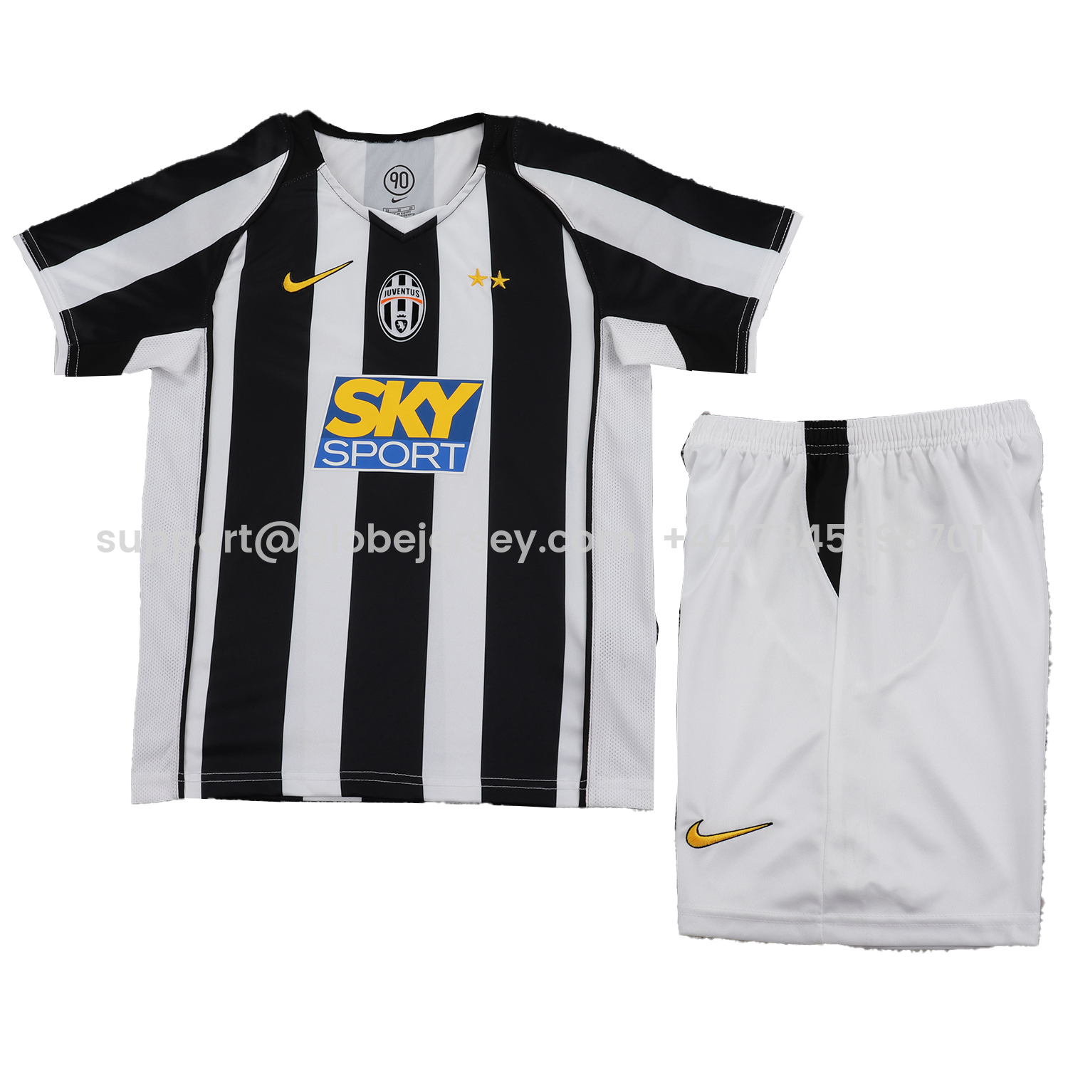 GlobeJersey-Retro Juventus 2004-05 Home Kids Kit