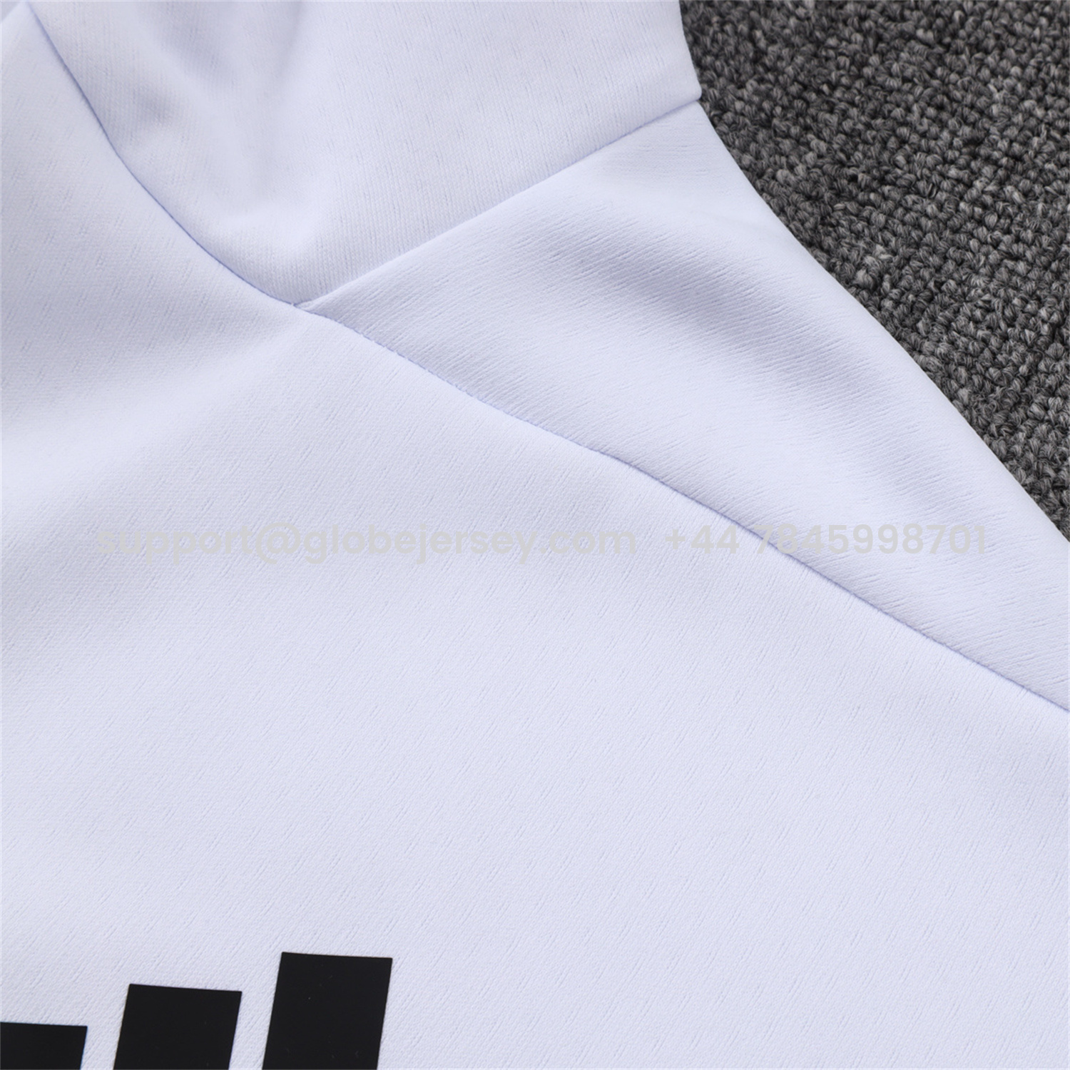 GlobeJersey-Ajax 25-26 Training Hoodie Set - White Hoodie and White Pants