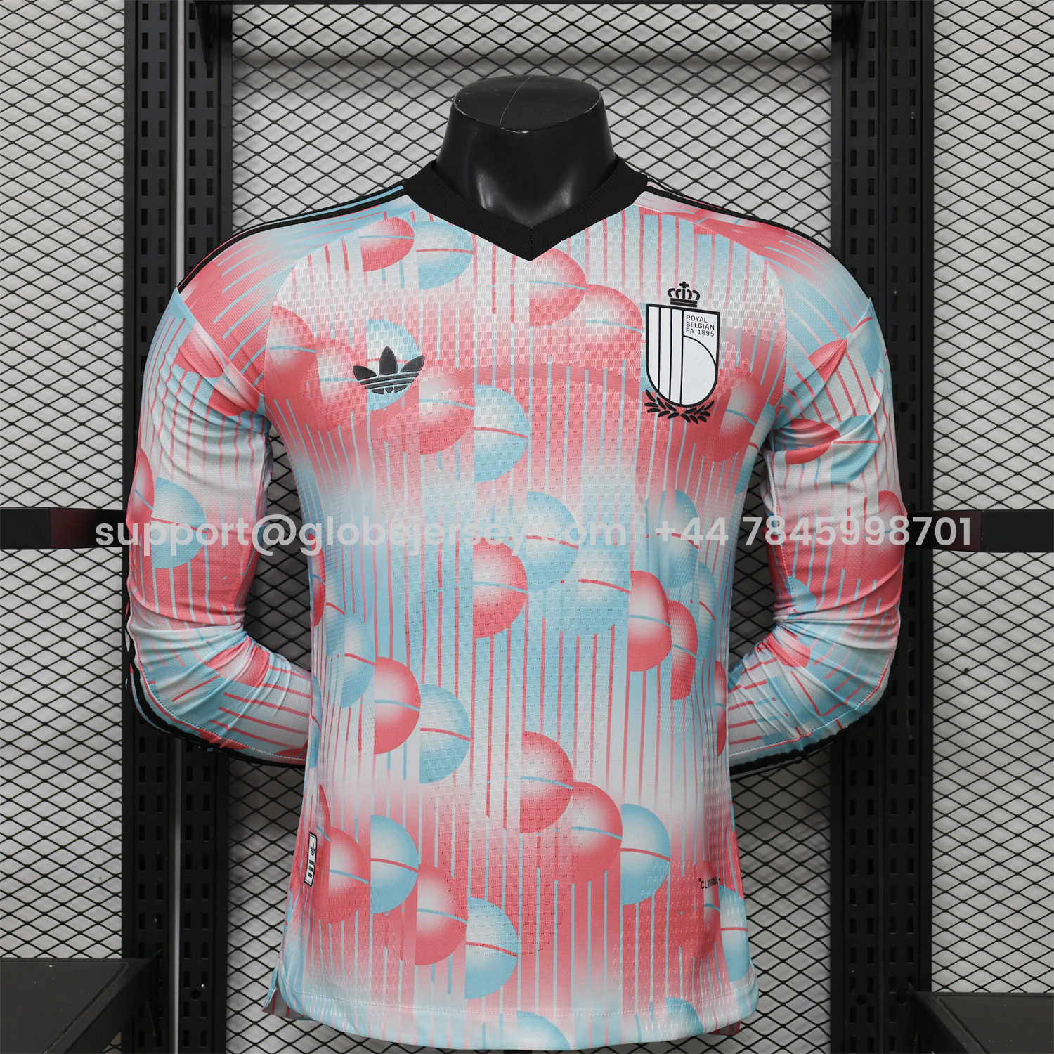 GlobeJersey-Belgium 2026 Away Long Sleeves Jersey - Player Version