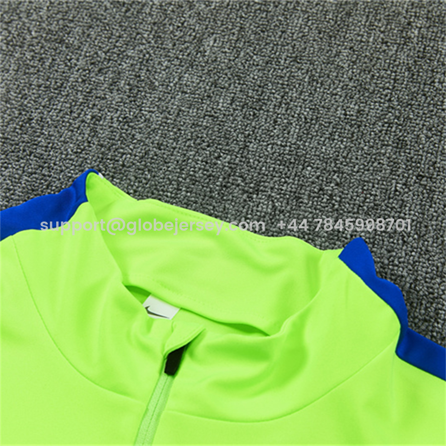 GlobeJersey-Atletico Madrid 26-27 Long Sleeves Training Set - Neon Green Top & Black Pants