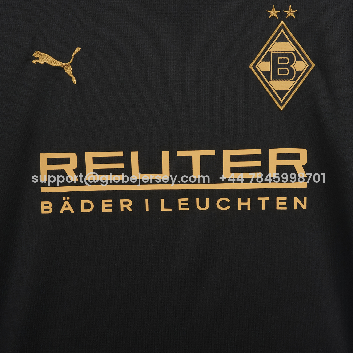 GlobeJersey-Borussia Mönchengladbach 26-27 Away Black Jersey - Fans Version