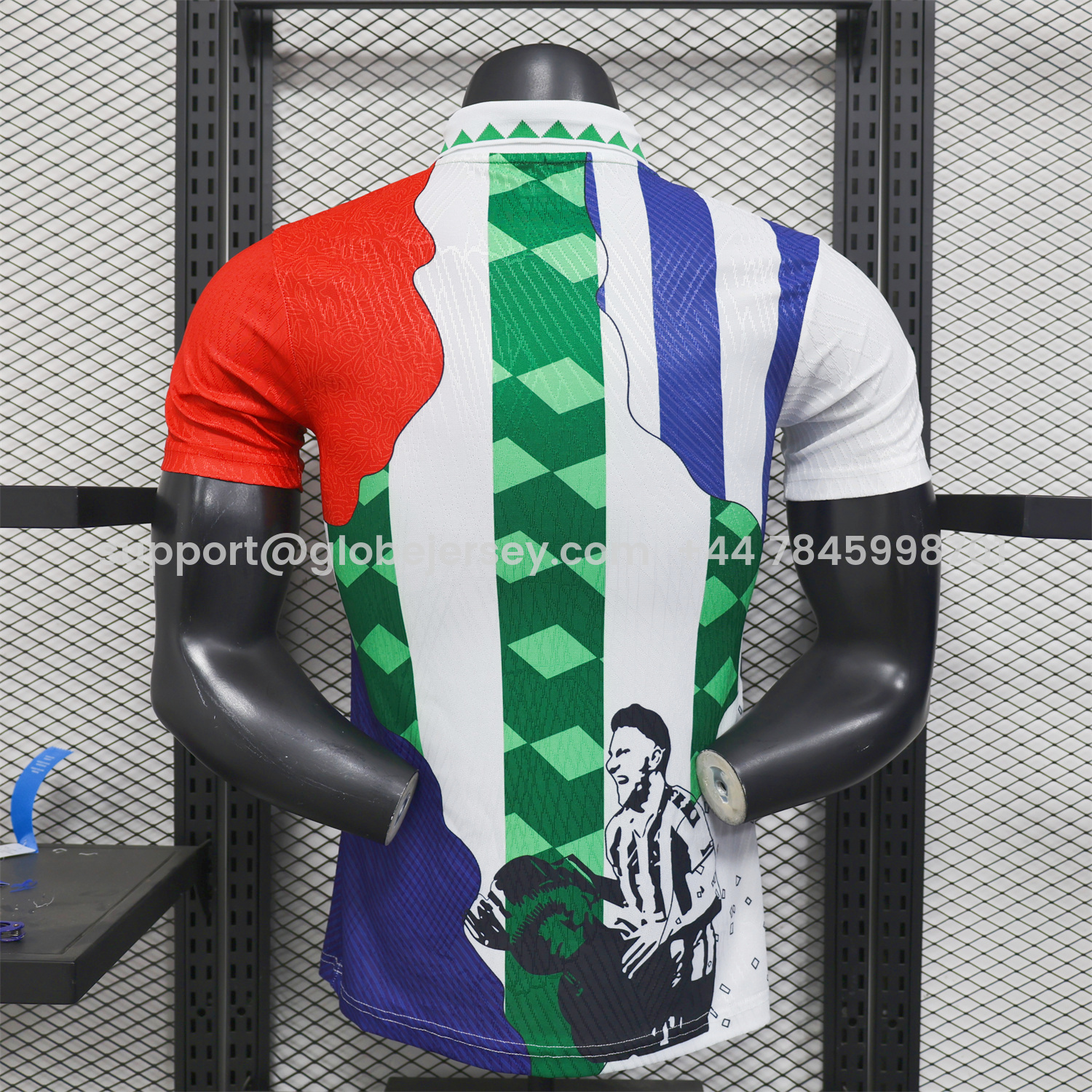 GlobeJersey-Joaquín 25-26 Career Commemorative Jersey - Player Version - Real Betis Spain Malaga Fiorentina