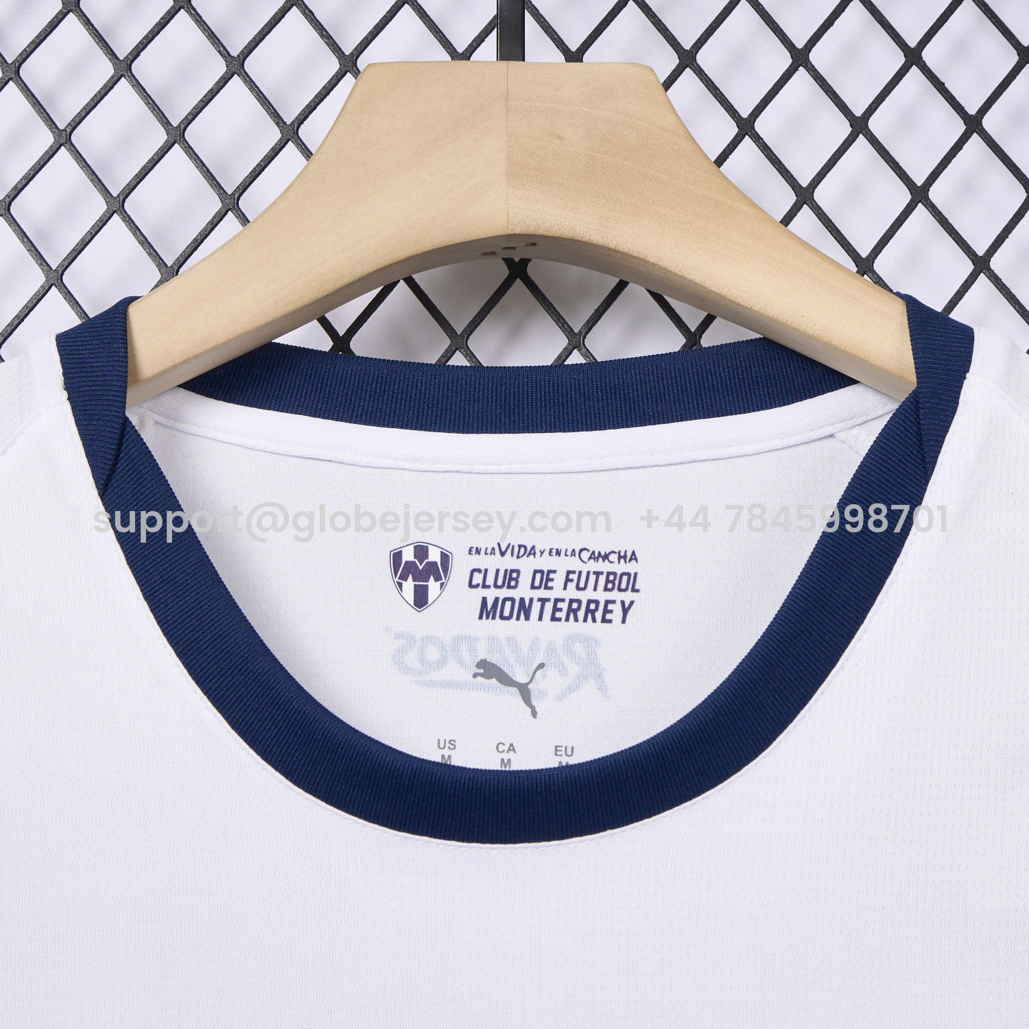 GlobeJersey-Rayados Monterrey 25-26 Away White Jersey - Fans Version